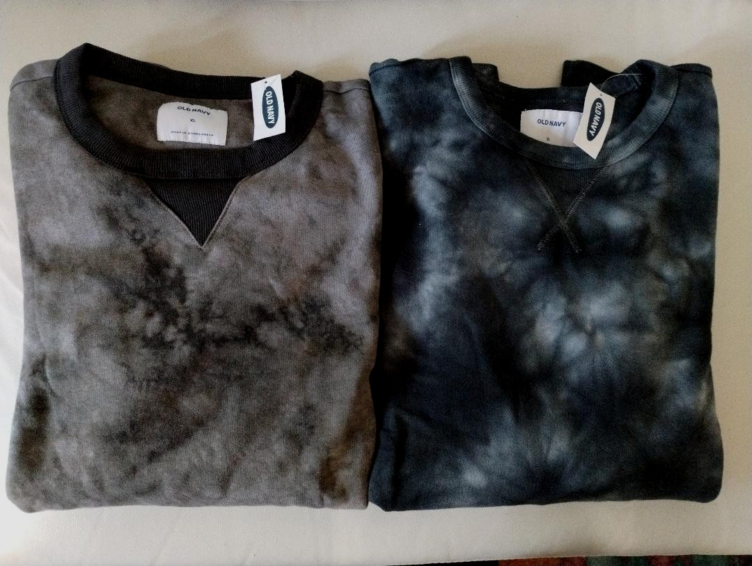 OLD NAVY Lived-In Gender Neutral Tie-Dye Sweatshirts – SZ XL (NWT)!!!