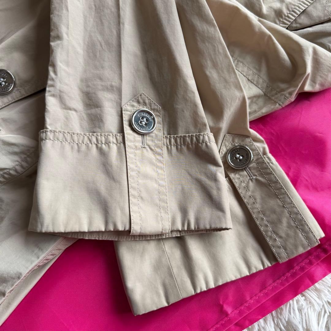 Excellent Condition Burberry London Nylon Trench Coat Beige 38