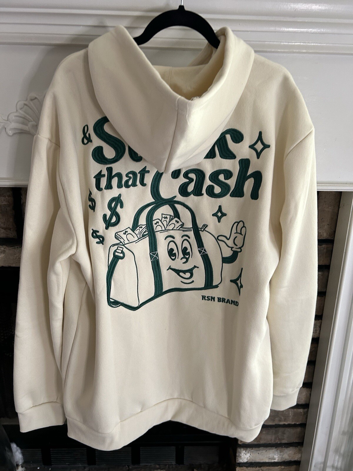 Reason Brand Secure the Bag Stack that Cash XXL White NWT Urban Street Wear