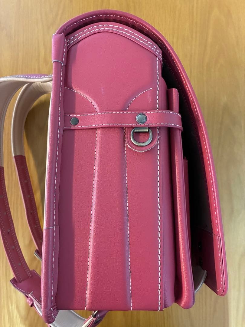Tsuchiya Kaban Randoseru Raspberry Pink Cow Leather School Bag Authentic