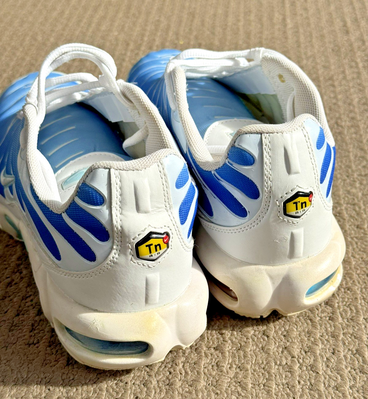 Nike Air Max Plus TN Battle Blue Sky Blue Mens Size 9.5 UK8.5 (852630-411)