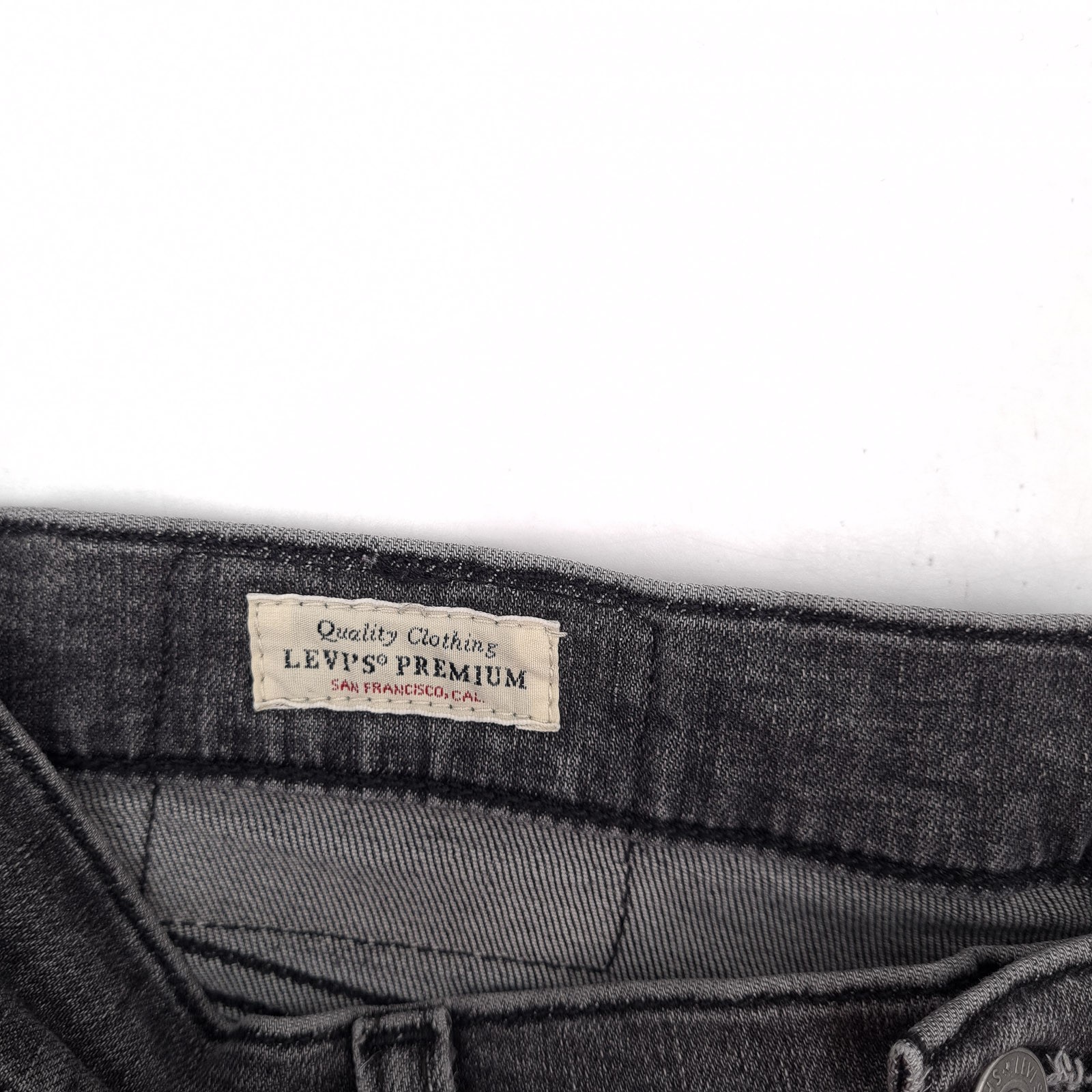 Levi’s 512 Men’s Stretch Slim Tapered Jeans W30 L34 Grau Denim