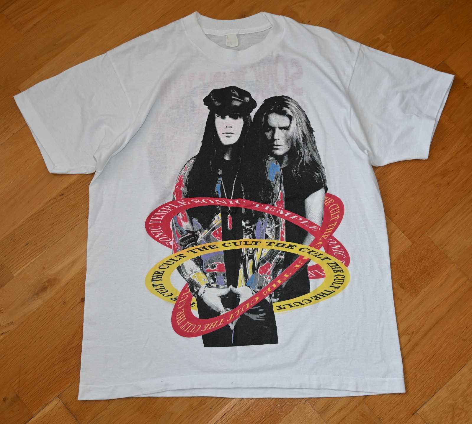 *1989 THE CULT* vtg original 80’s Concert Tour goth rock tee t-shirt (L) 1980’s