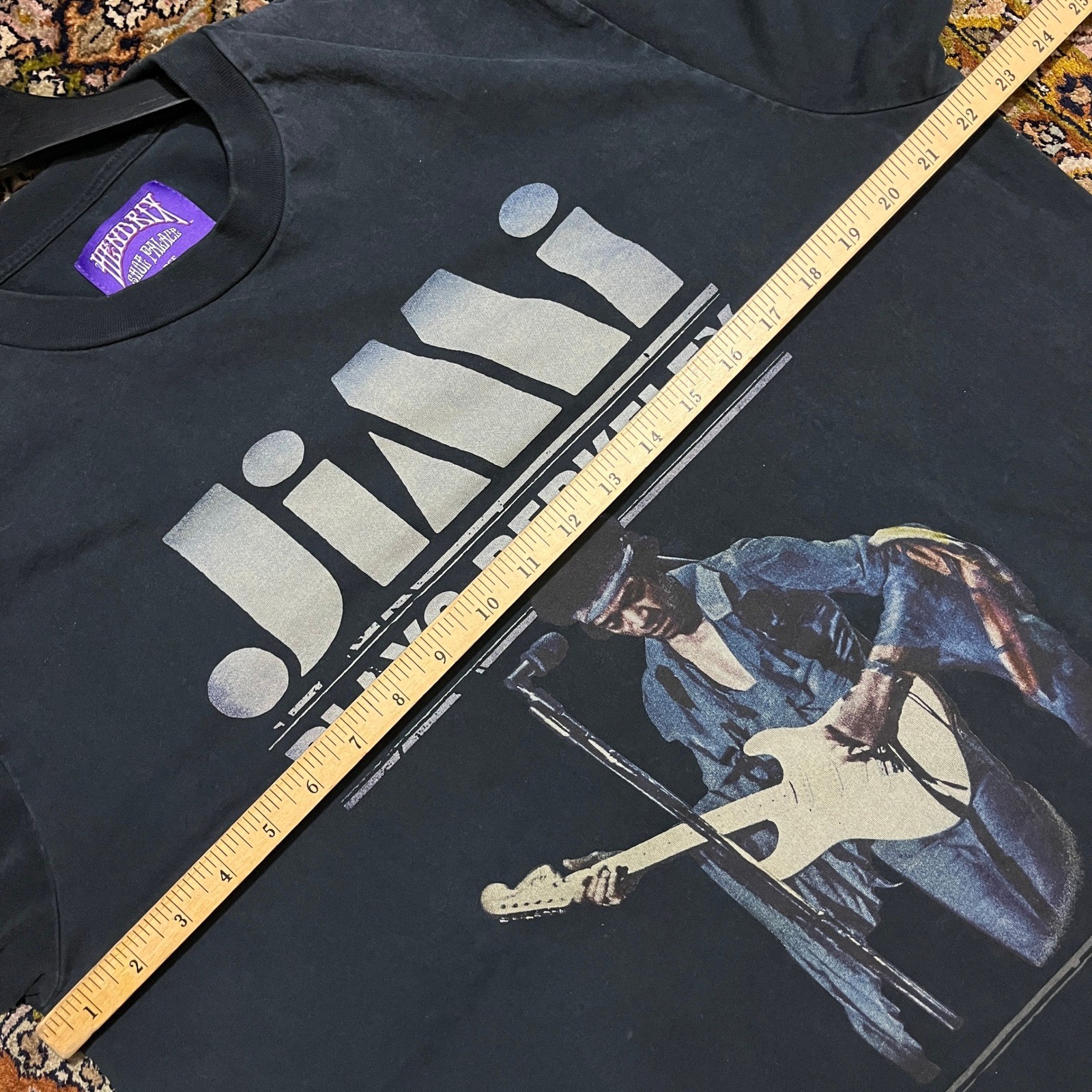 Shoe Palace Jimi Hendrix Plays Berkeley Live Graphic T-Shirt Black Large