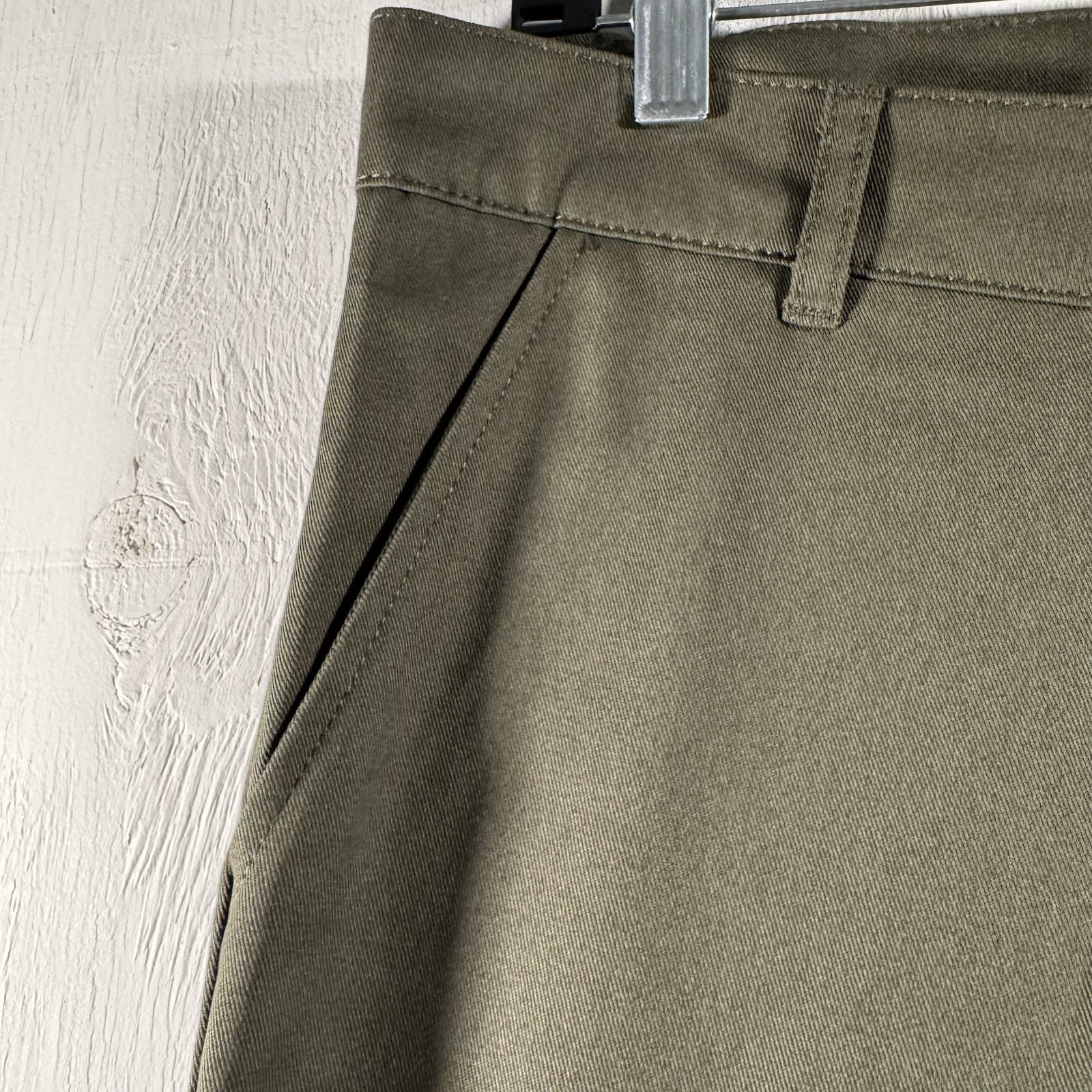 Nova Men Designer Utility Pocket Stacked Graphic Jeans Olive (Size XL Tall)