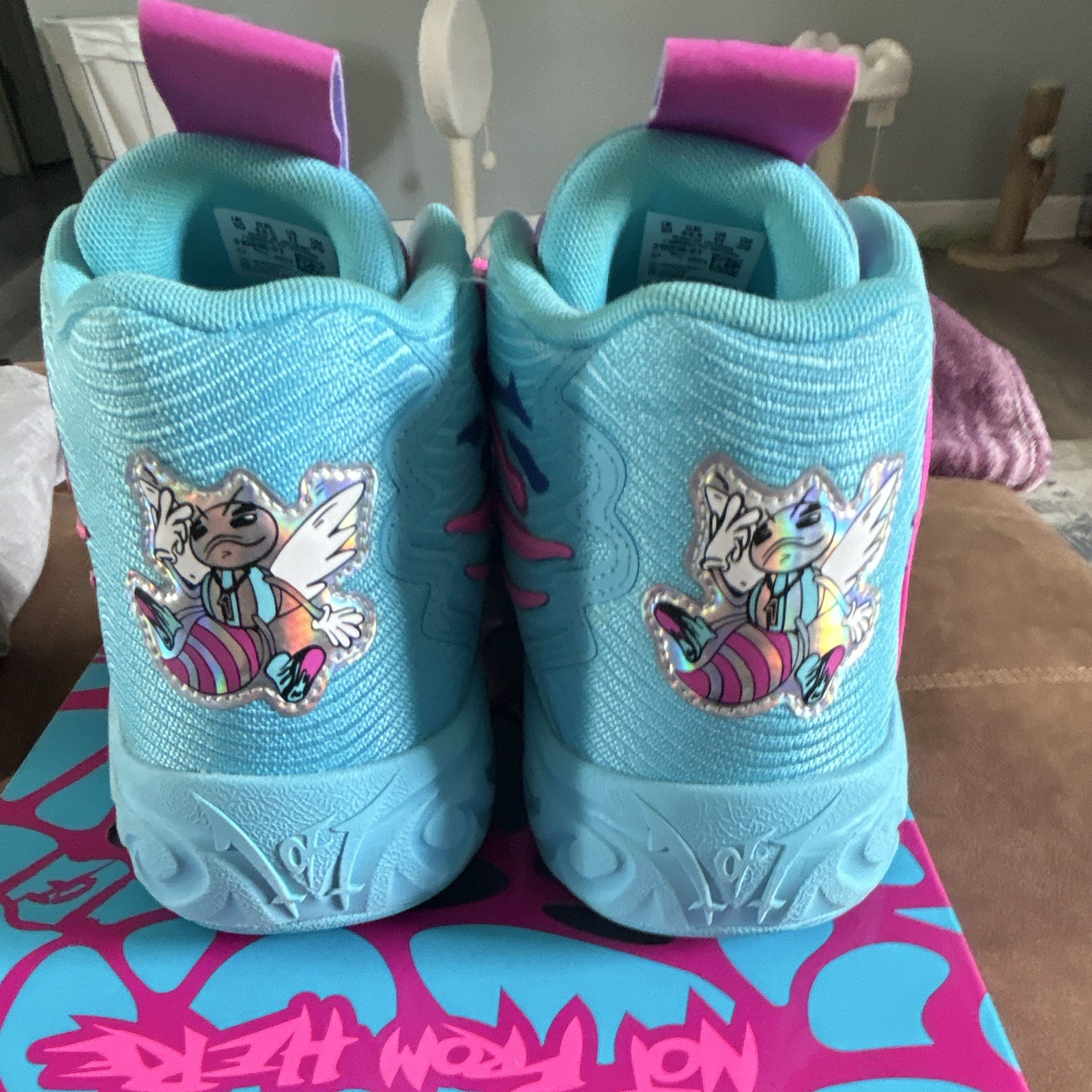 PUMA MB.04 Iridescent LaMelo Ball Mid Top Mesh Pink/Blue 310836-01