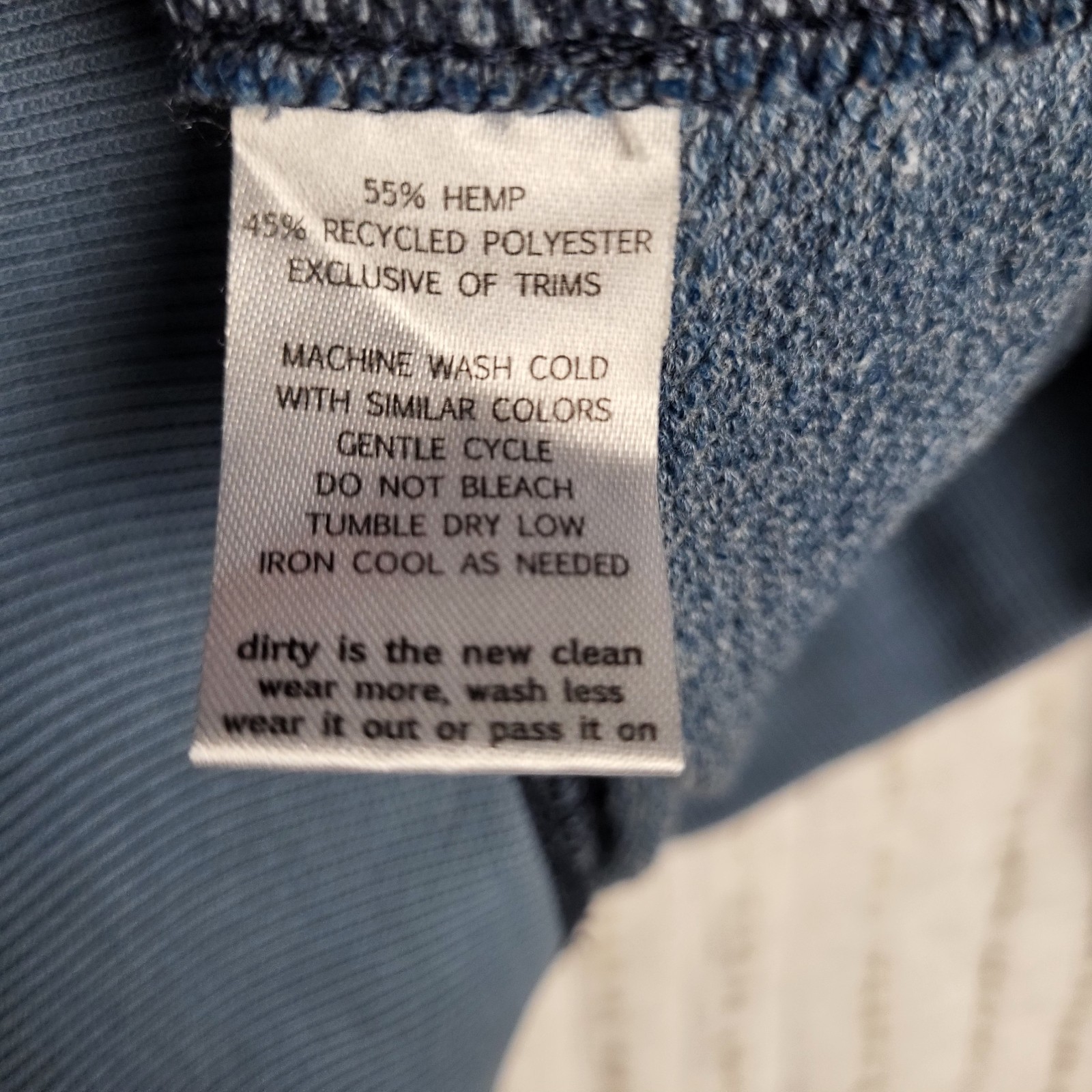 Toad & Co Hemp Sweatshirt Men’s XL Blue Heathered Lightweight Athleisure Lounge