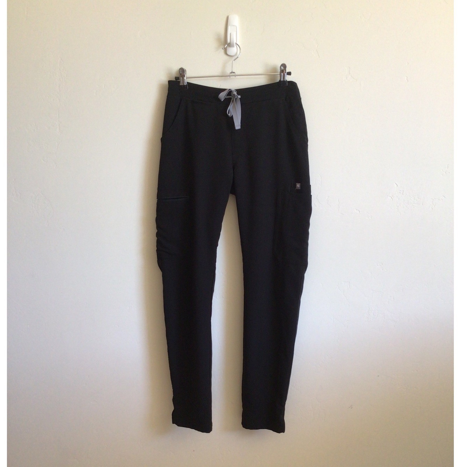 FIGS Yola Skinny Scrub Pants Black XXS Technical Collection Multi Pocket