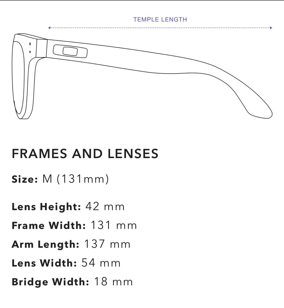 Oakley Holbrook Polished Clear Frame M (131mm) Fit Regular – High Bridge Fit
