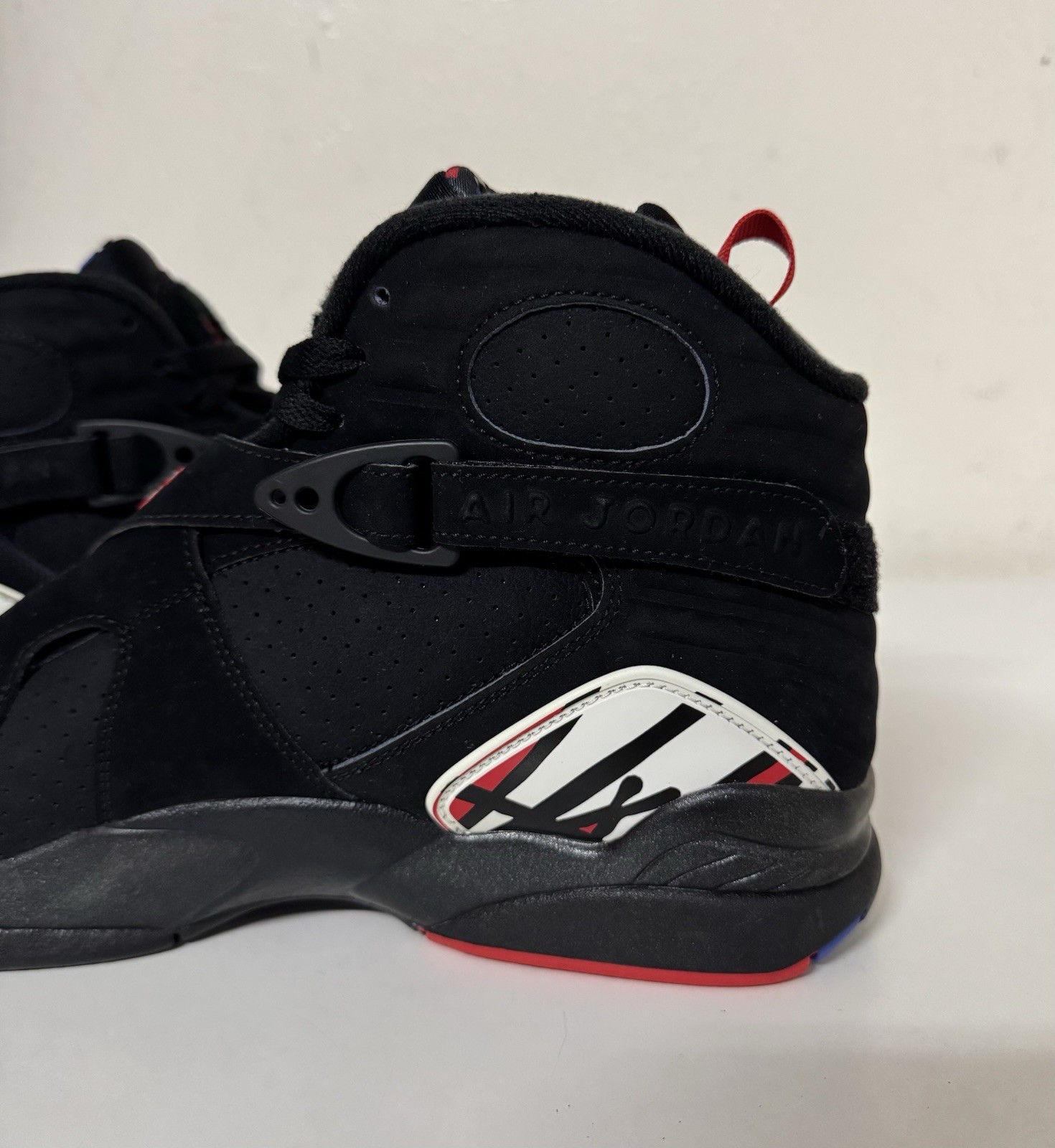 Nike Air Jordan 8 Retro Playoffs 2023 Mens Sz 12 Black True Red White 305381-062