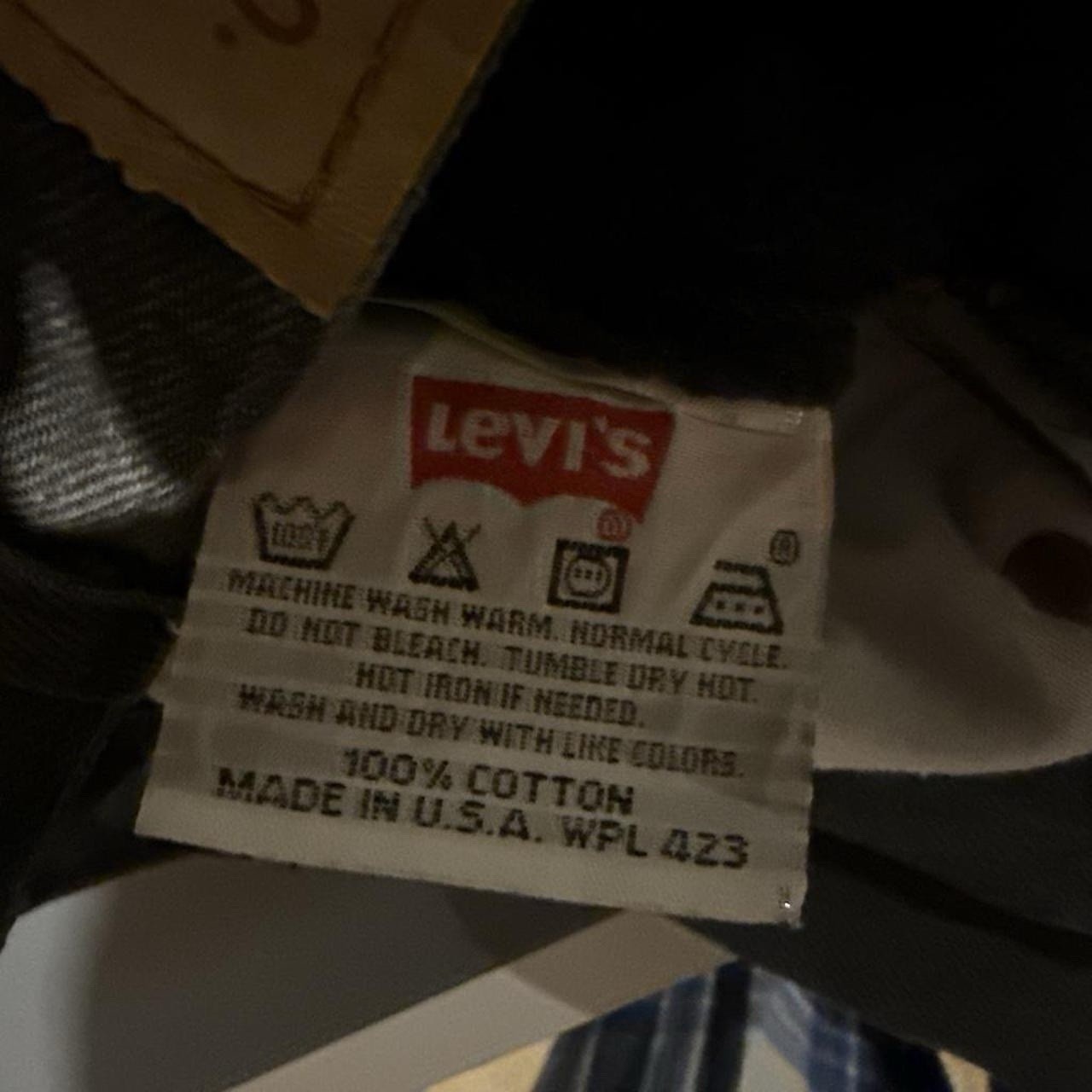 VTG 1995 Levi’s 501 Button Fly Made in USA Relaxed Straight Fit Black Denim Jean