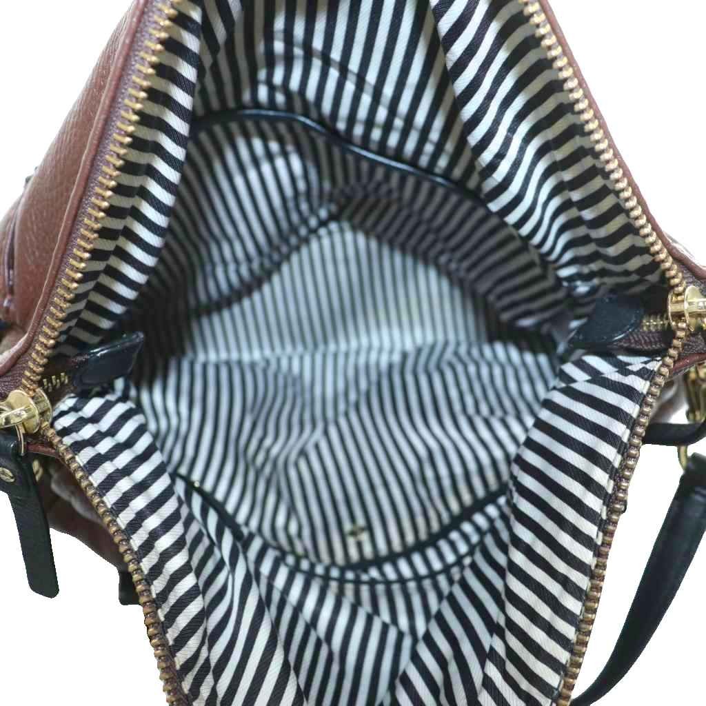 Used Kate Spade 2WAY Shoulder Bag Handbag Brown Black Vector Secondhand 260416