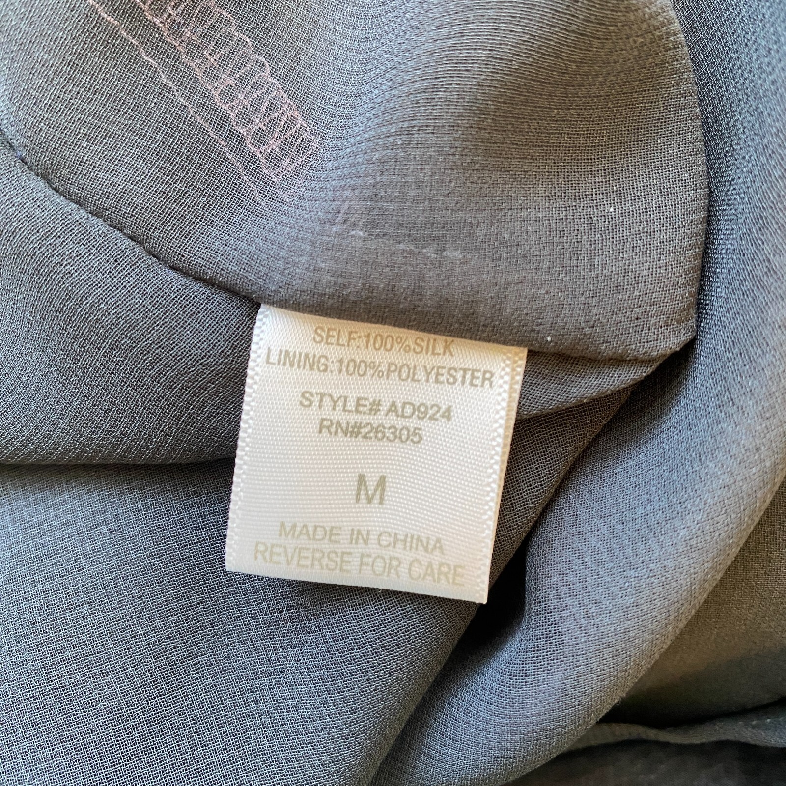 Line & Dot 100% Silk Sleeveless Mini Dress Womens Medium Gray Pink Cocktail