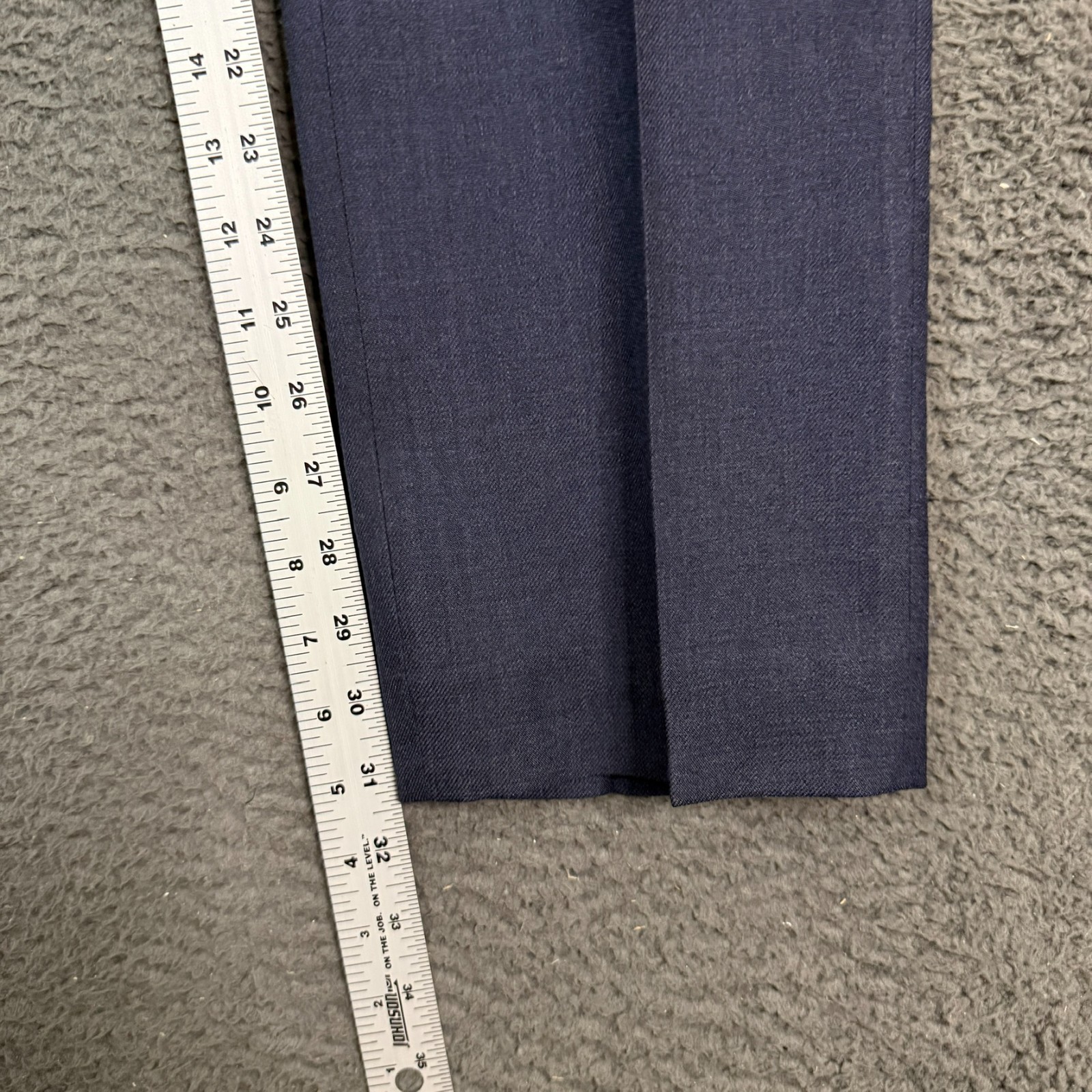 J Crew Dress Pants Mens 34×32 Blue Bowery Slim Fit Wool Slacks Formal