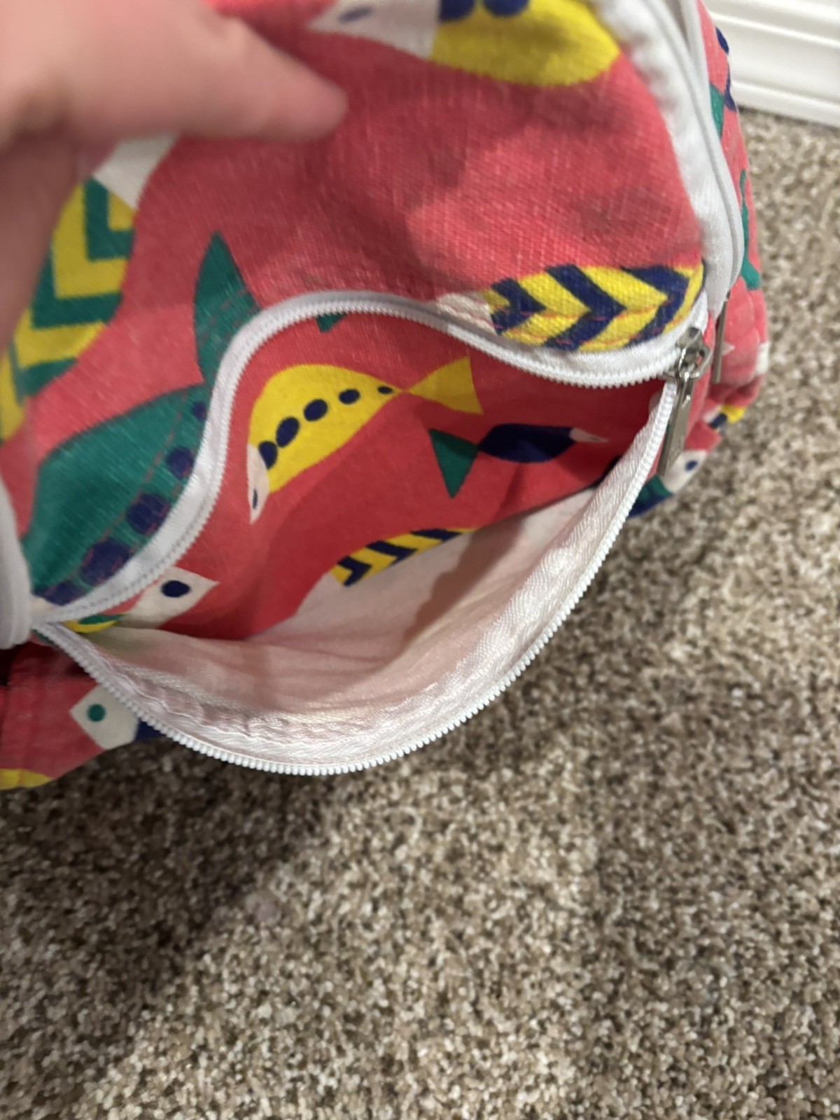 OP Ocean Pacific Fish Print Backpack Beach 90s Small