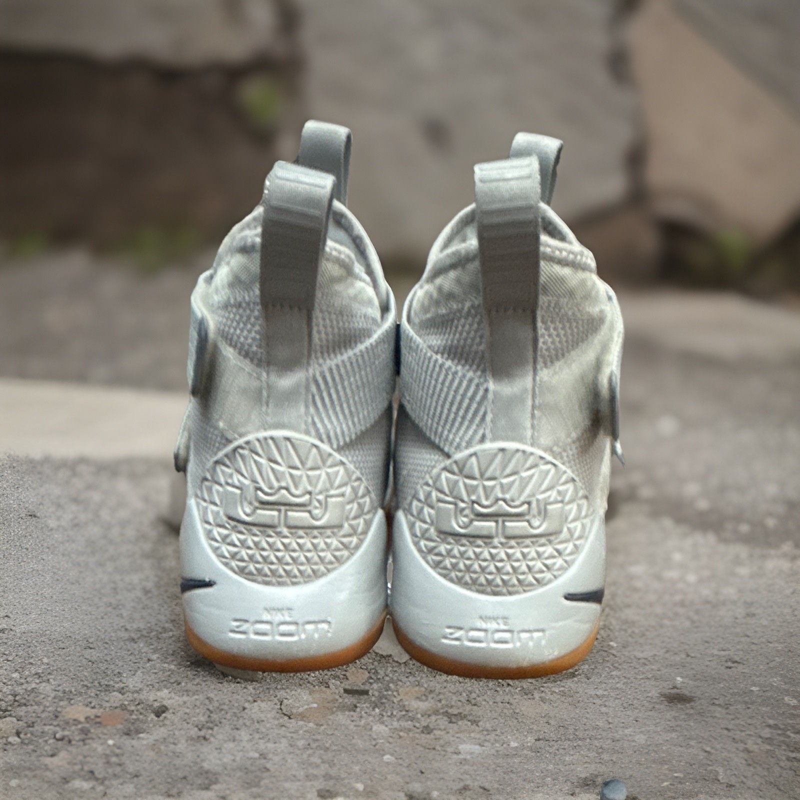 NIKE LEBRON 11 Size 11 (Custom Color Way Grey And Tan With Logo On The Soles