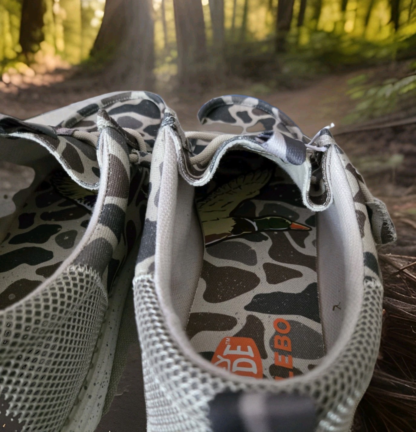 Men’s HeyDude X BURLEBO Wally Funk Deer Camo – Taupe/Camo