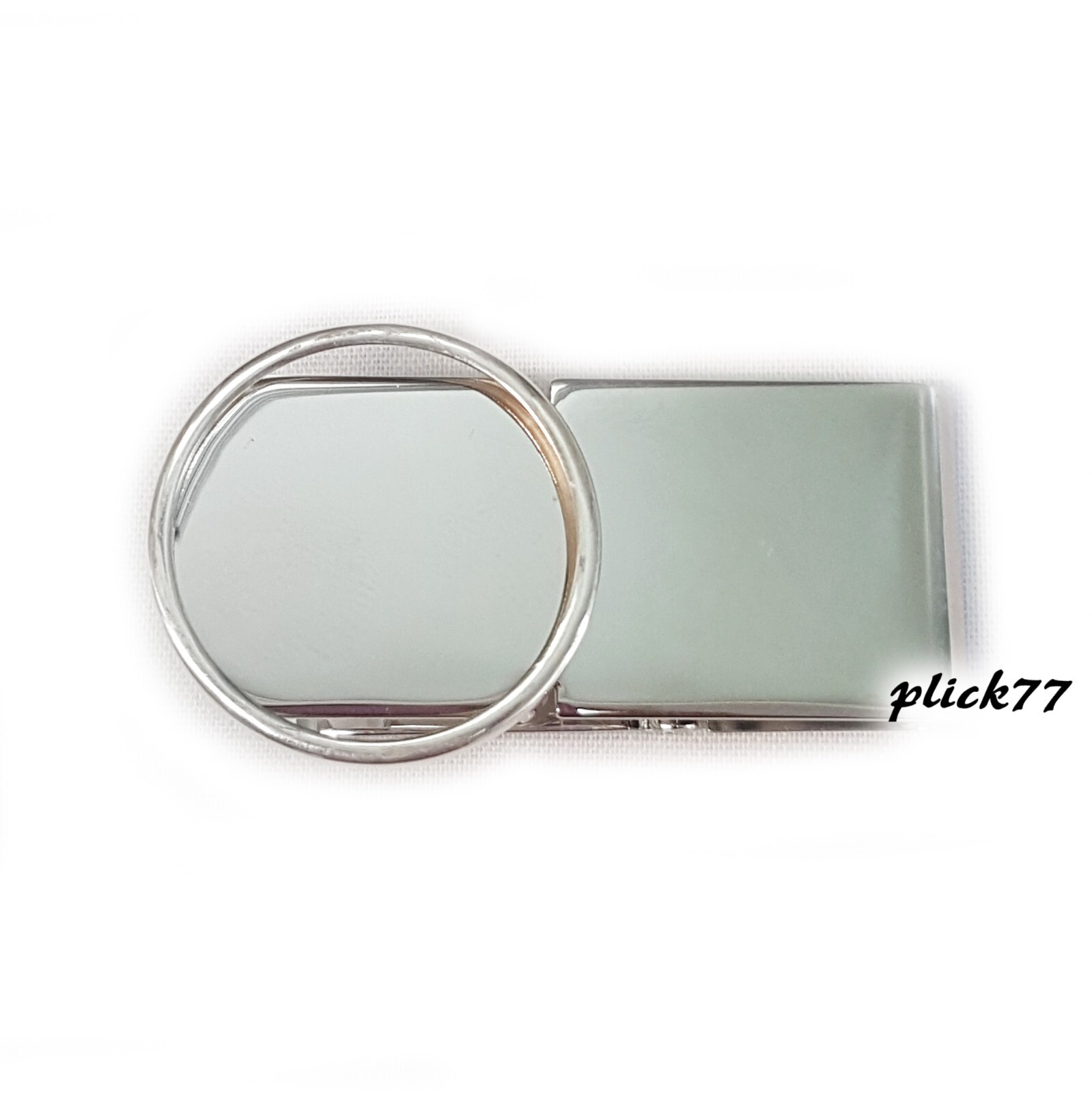 US Quarter Hinged Back Money Clip Sterling Silver Rhodium
