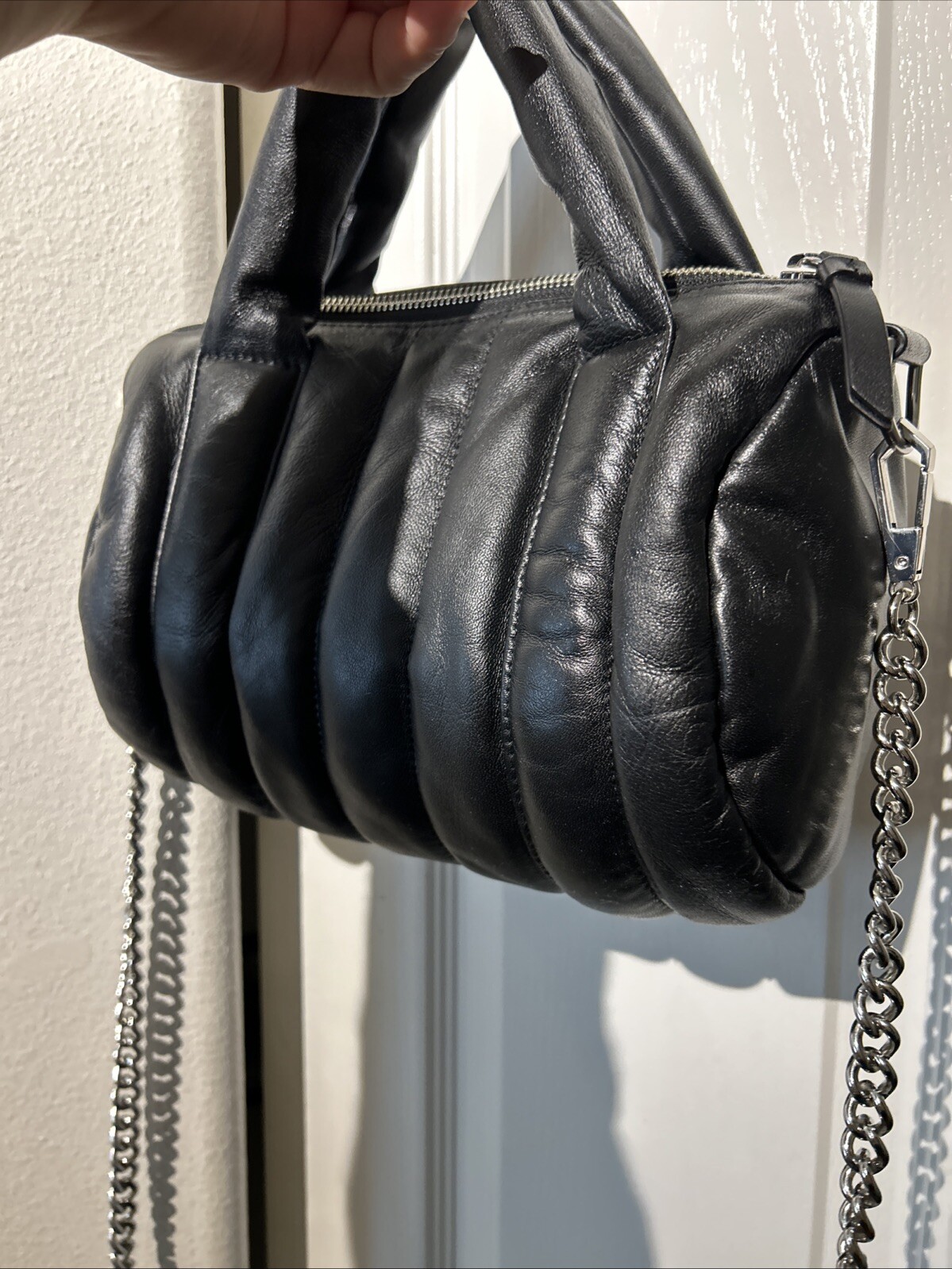 Rag & Bone Mini Cloud Duffle Crossbody Shoulder Bag 10x7x3”