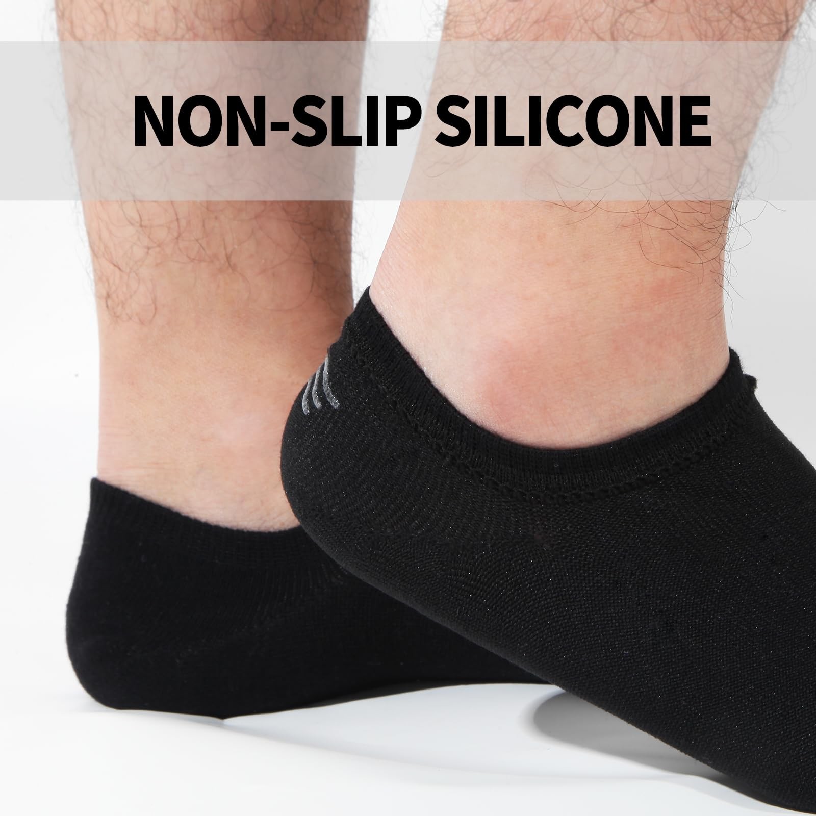 6× Men’s Summer No Show Socks Low Cut Anti-slid Casual Invisible Liner Socks USA