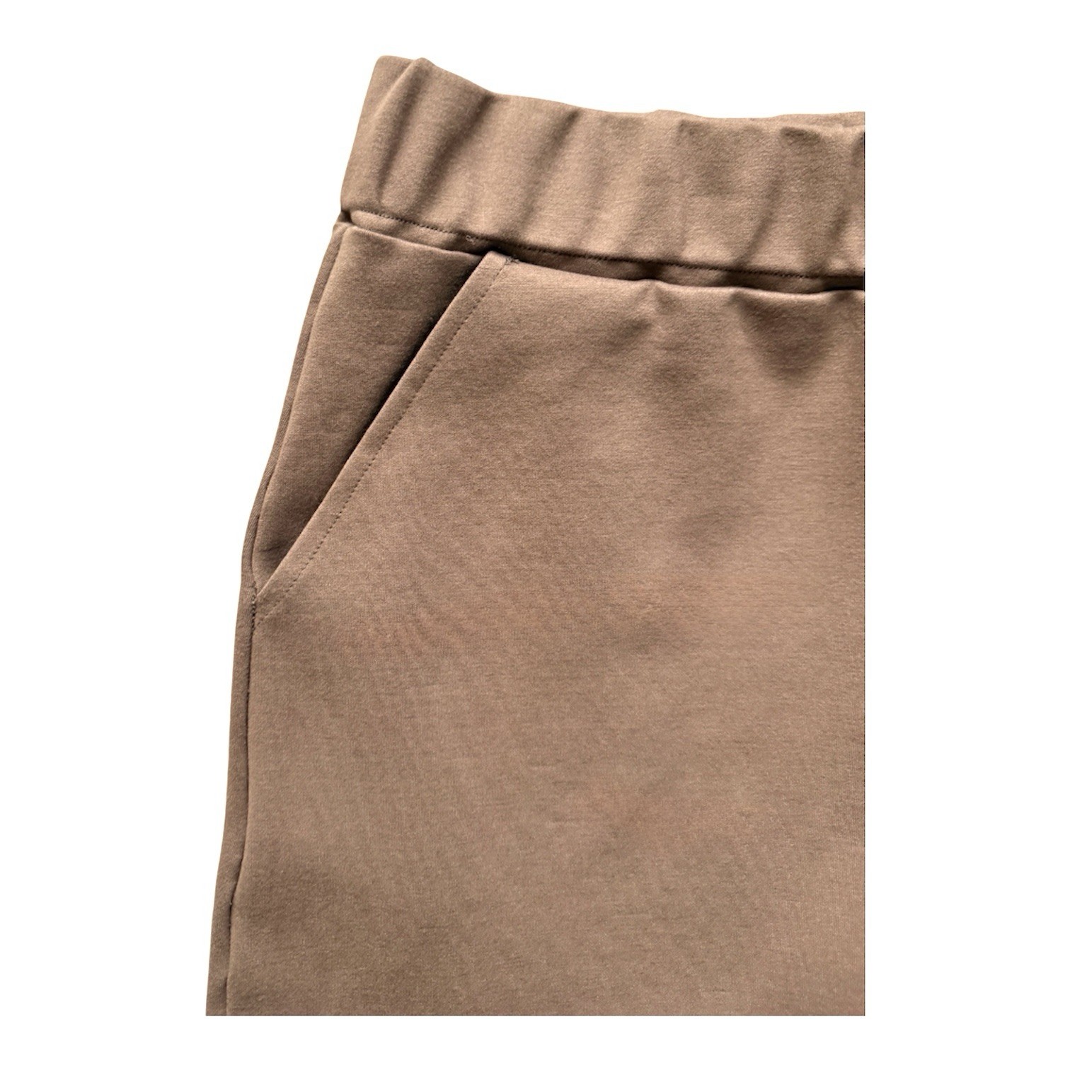 Gracia Midi Skirt in Tan / Mushroom – pencil with pockets – stretch – L Ponte
