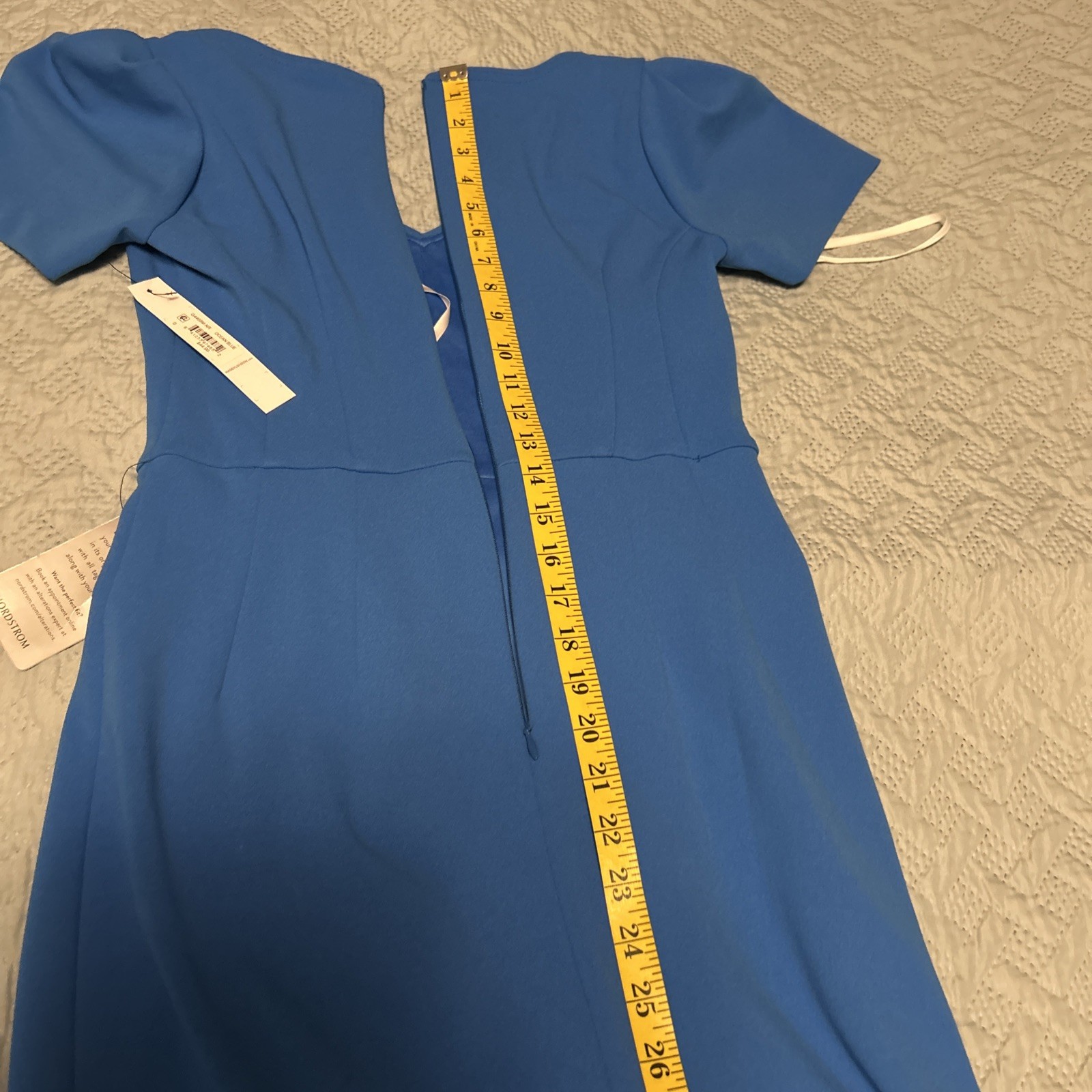 Maggy London Blue Tie Neck ocean blue Dress RN 58142 NWT Women’s Size 0
