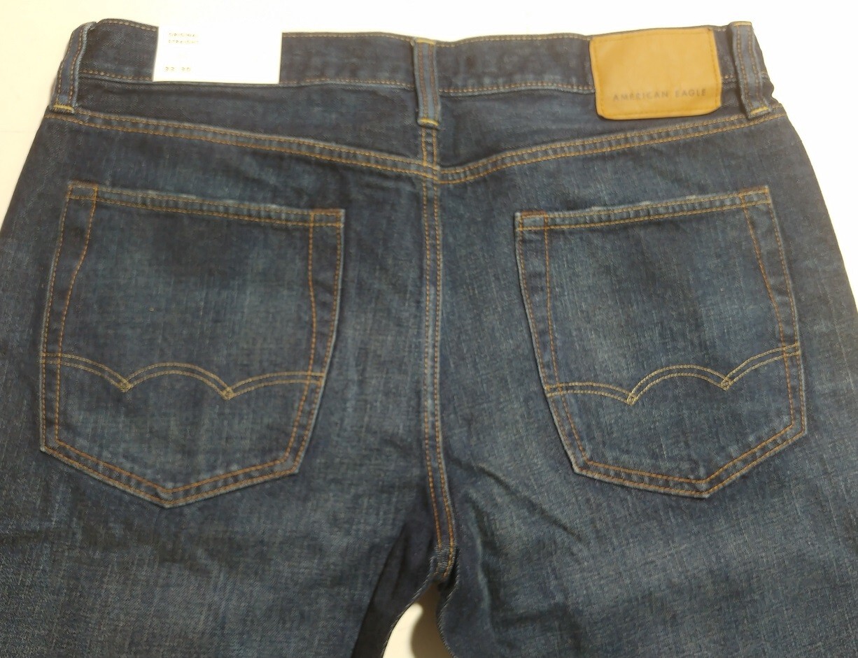 NWT American Eagle Men’s NO STRETCH Classic Original Straight Jean【33 x 30】D476