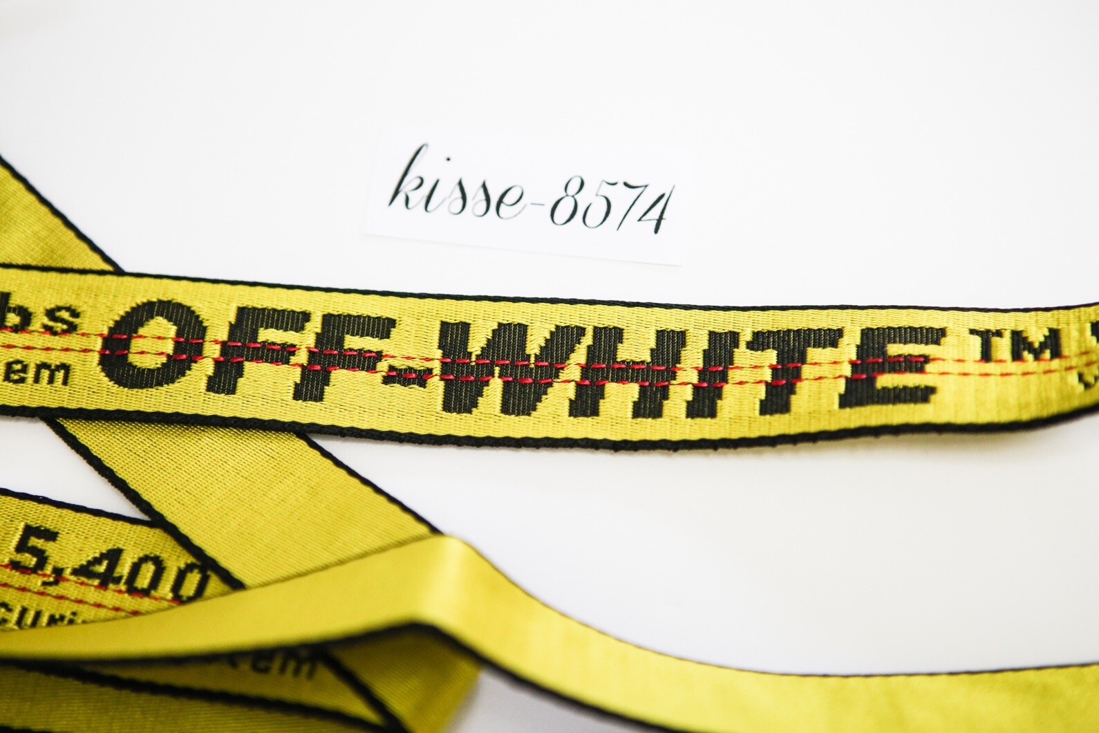 Off White Industrial Yellow Belt 200cm Rare