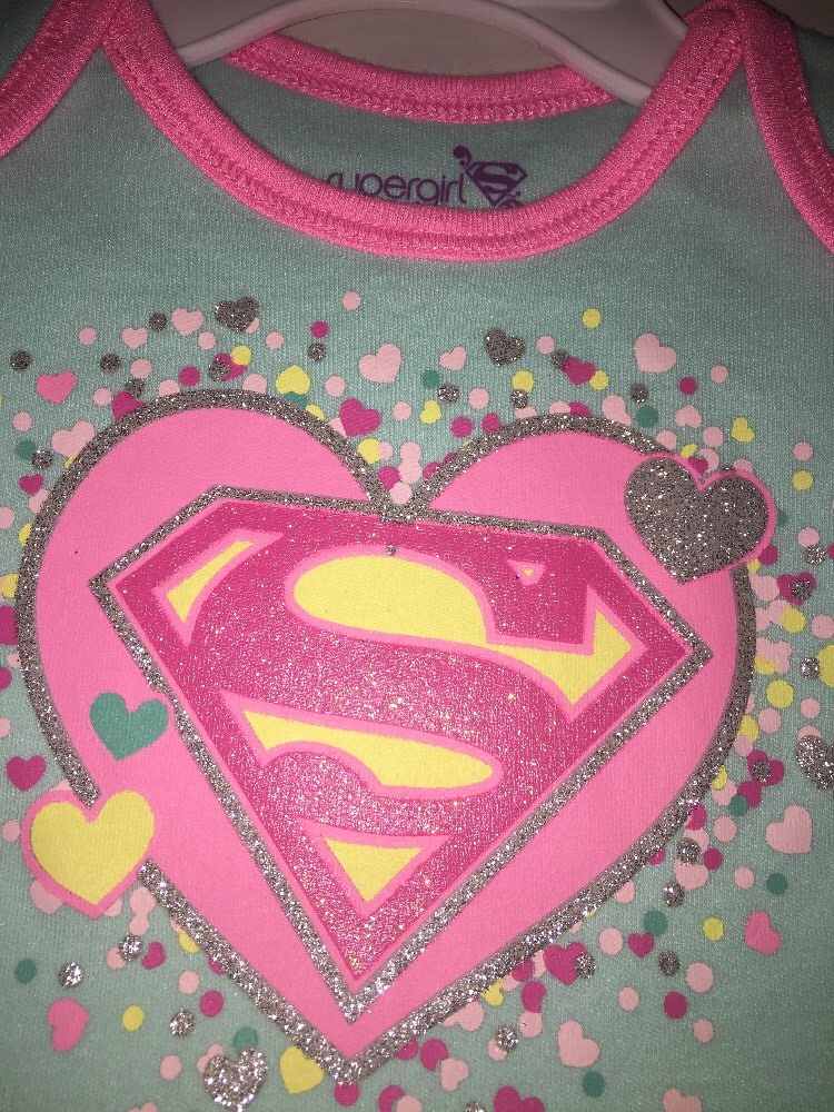 Brand New- DC Comics Supergirl Baby Romper Girls (Size 6-9 Months)