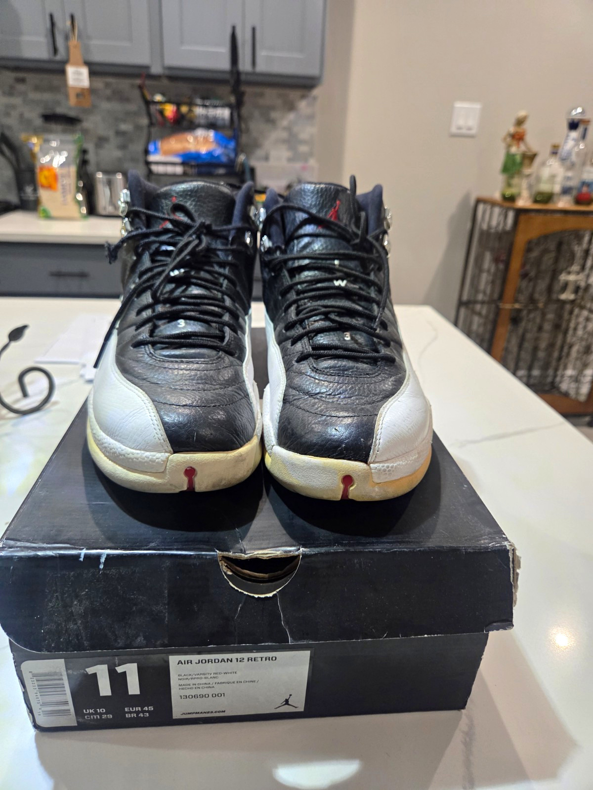 Jordan Air Jordan 12 Retro Playoffs Black/White 2012 130690-001