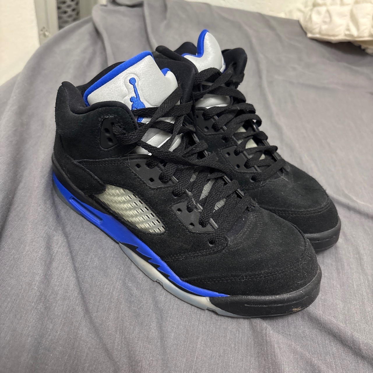 Size 7- Jordan 5 Retro Mid Racer Blue