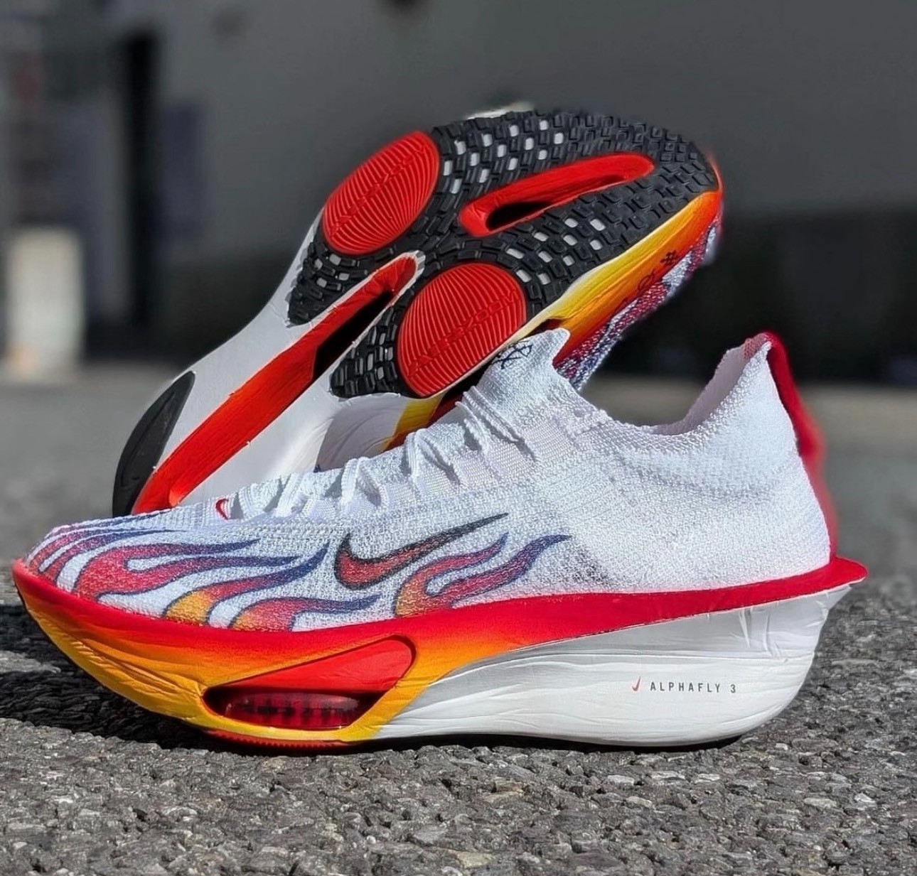Nike Alphafly 3 PRM Men Road Racing White Red Carbon Plate Elite Sneaker New 🏃‍