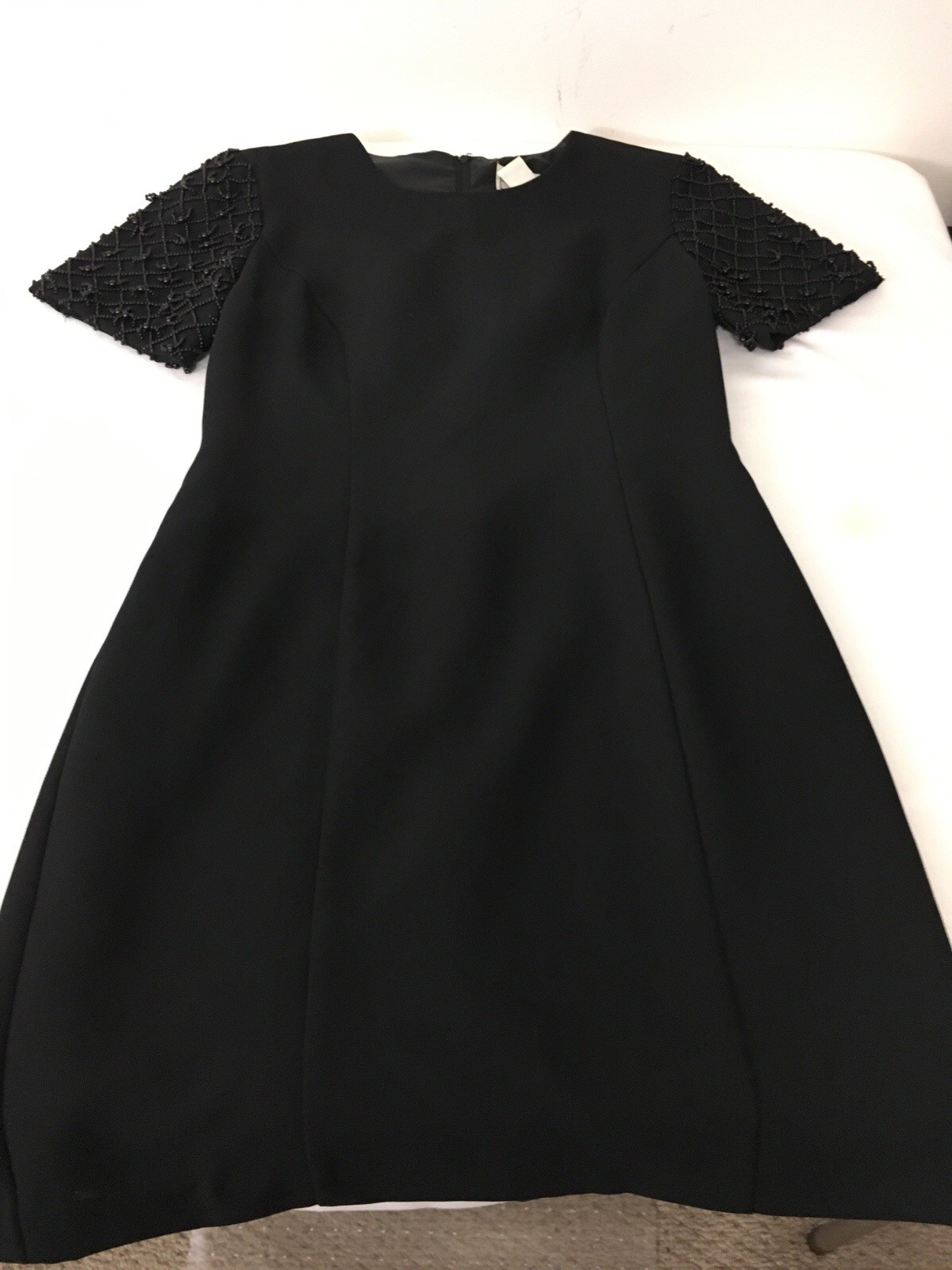 JESSICA HOWARD Petite Woman’s Beaded Little Black Dress Size 8P