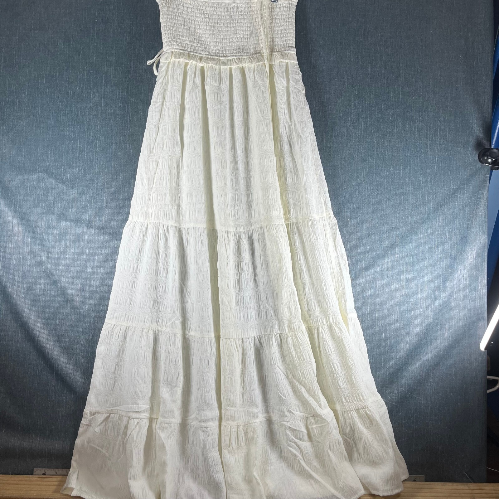 Forever 21 Womens Dress Size M Polyester Blend Spaghetti Strap Beige