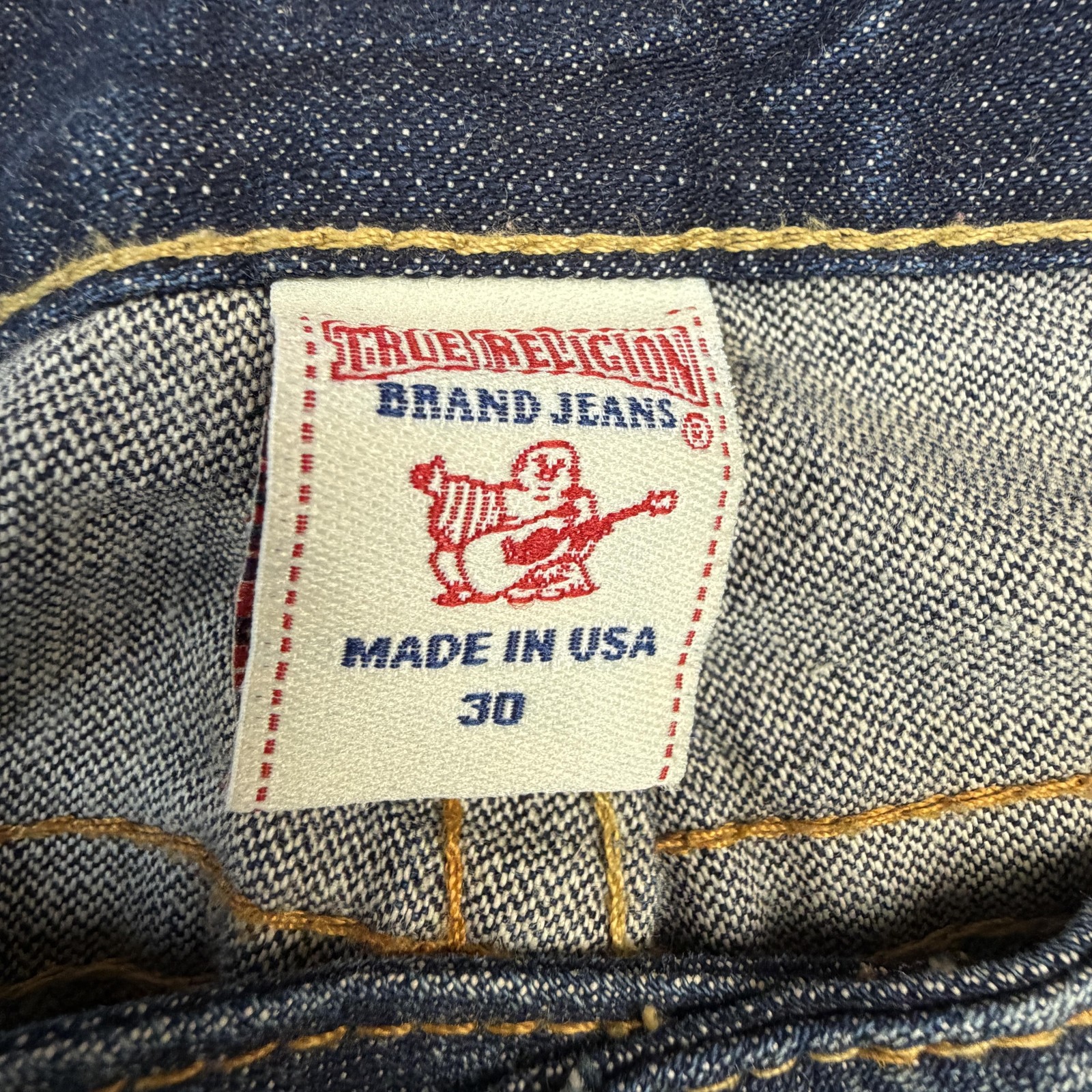 True Religion First Edition Johnny Dark Star Jeans 30×34 Straight Made USA