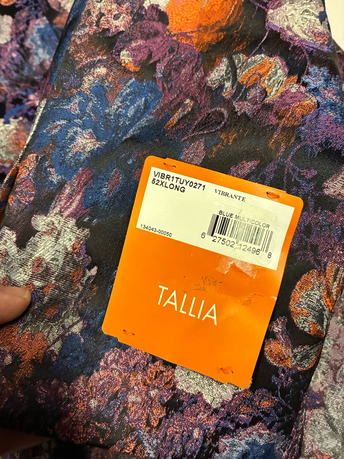 TALLIA x Lansky Bros Shawl Lapel Blazer 52XLMen Multicolor Floral Print 1-Button