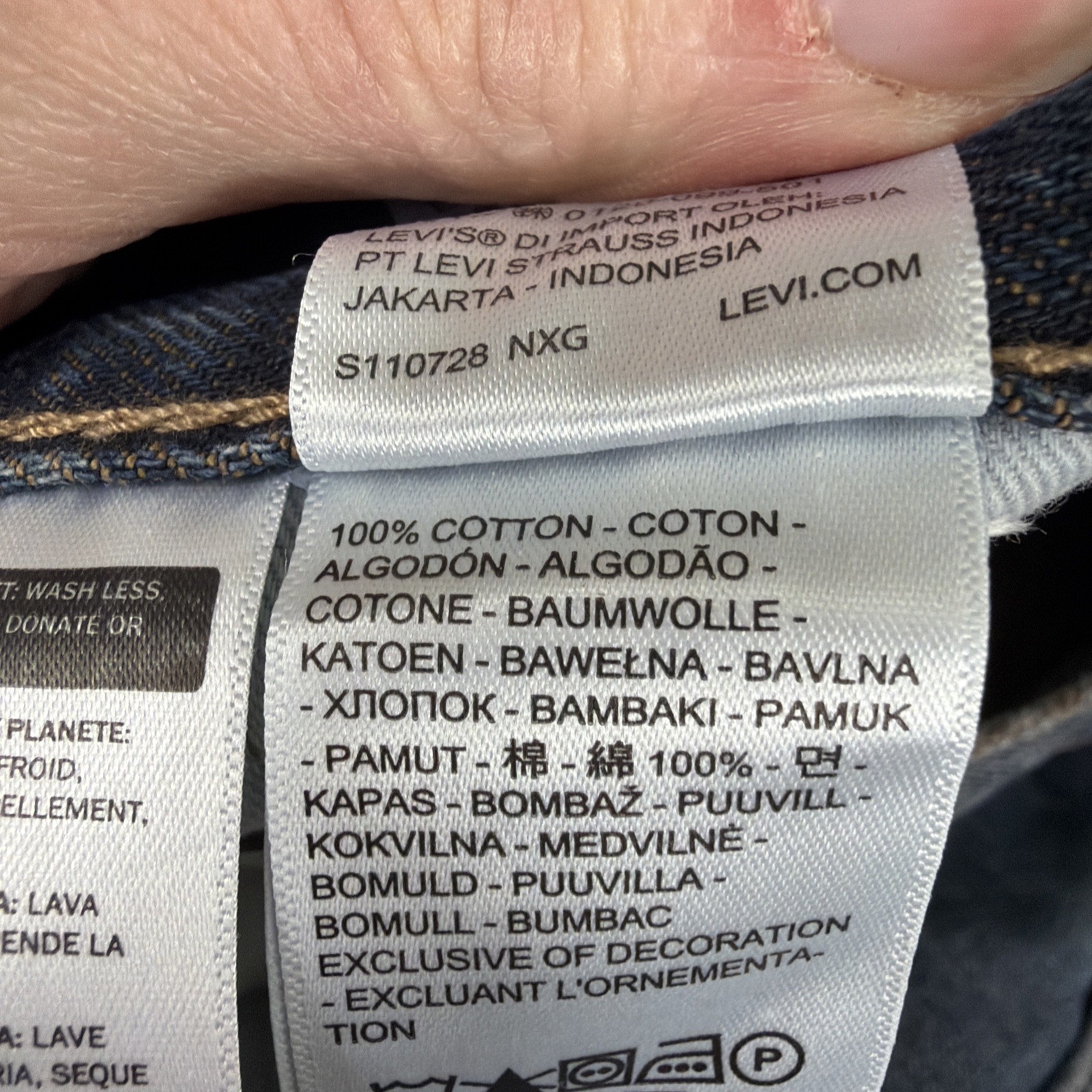 Levi’s Premium 578 Baggy Denim Jeans Men’s Size 34×32 Blue Cotton Y2K