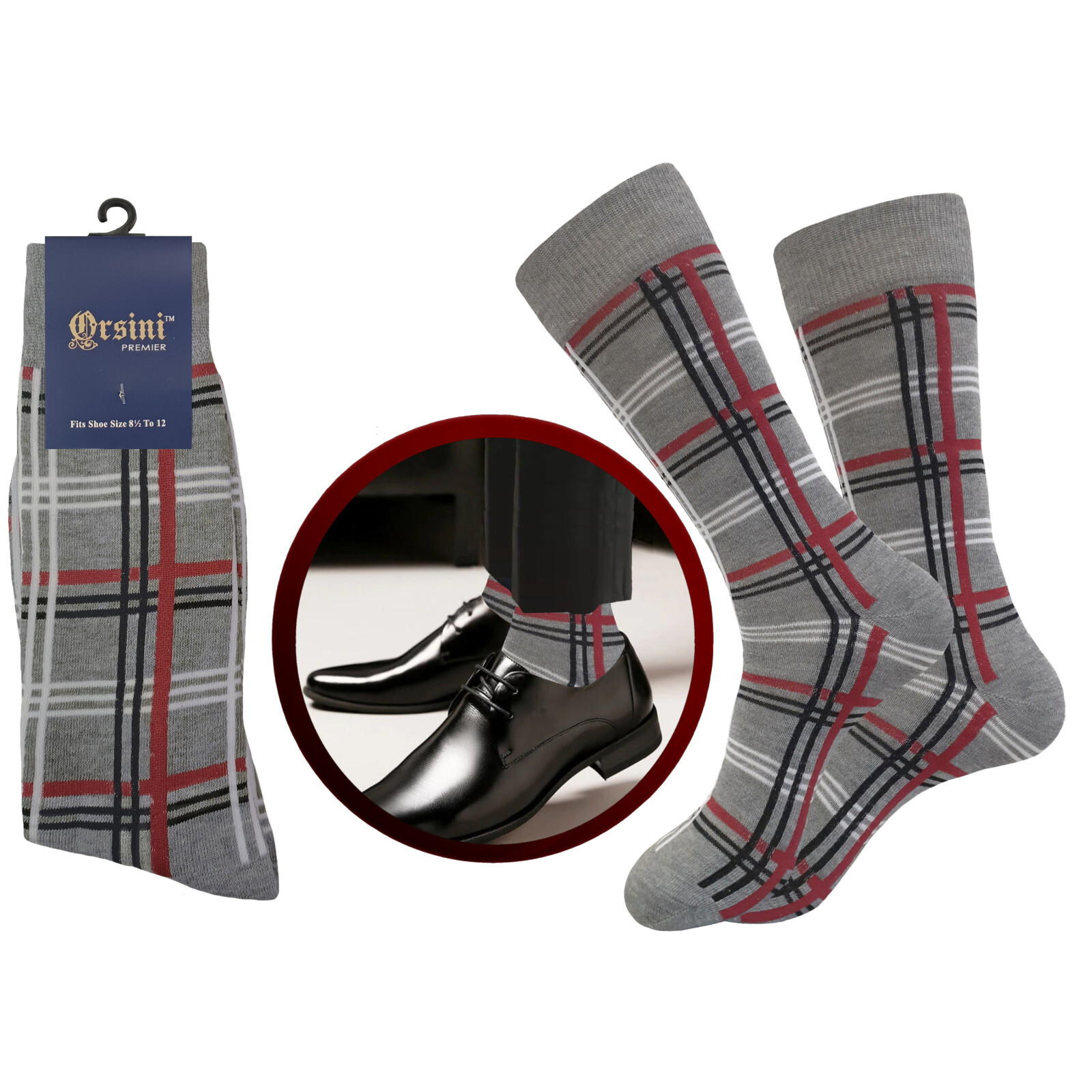 12-6 Pair MULTI PATTERN First quality Multi color Men’s COTTON Dress Socks 10-13