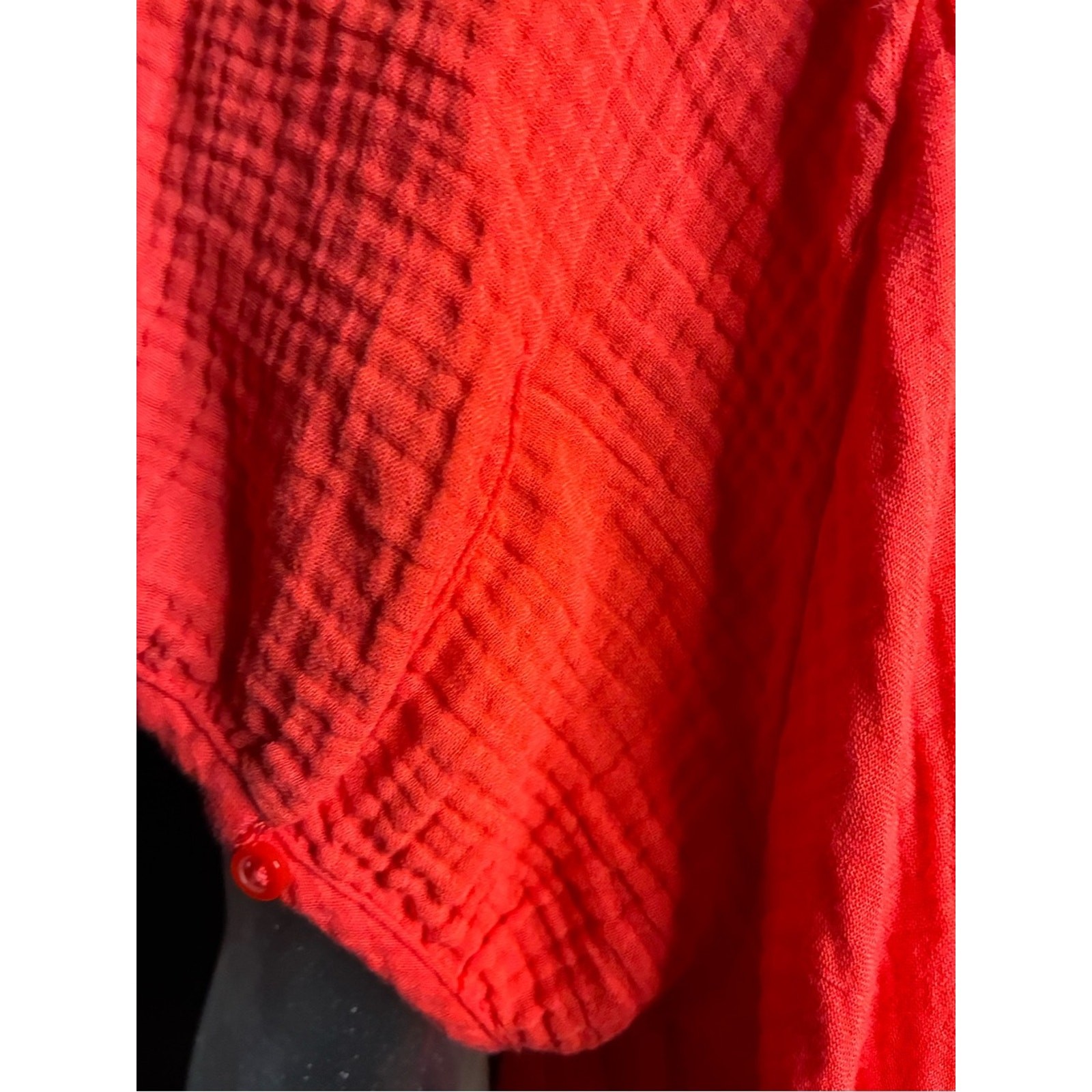 Universal Thread Orange Button-Front Midi Dress