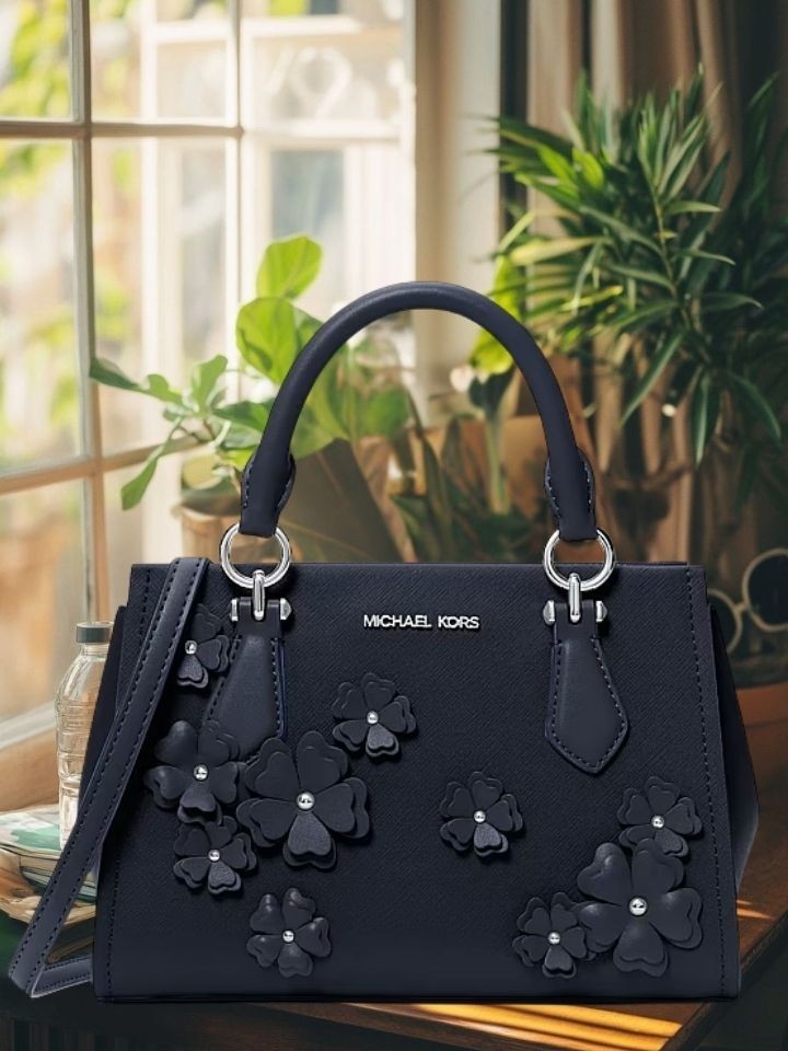 Michael Kors Marilyn Women SM Floral Embellished Satchel Messenger Bag Variation