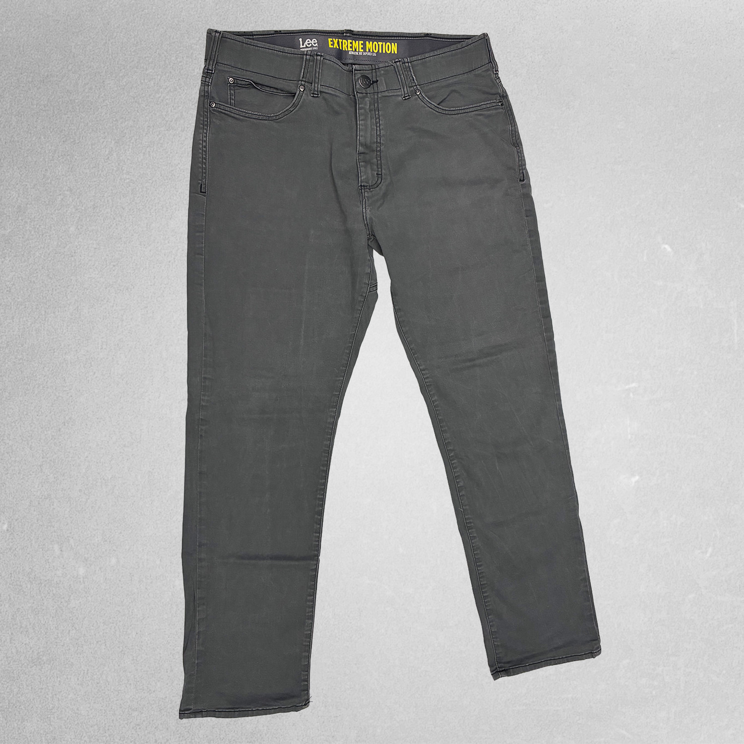 LEE Extreme Motion Athletic Fit Tapered Leg DARK GRAY Pants Size – 36×32