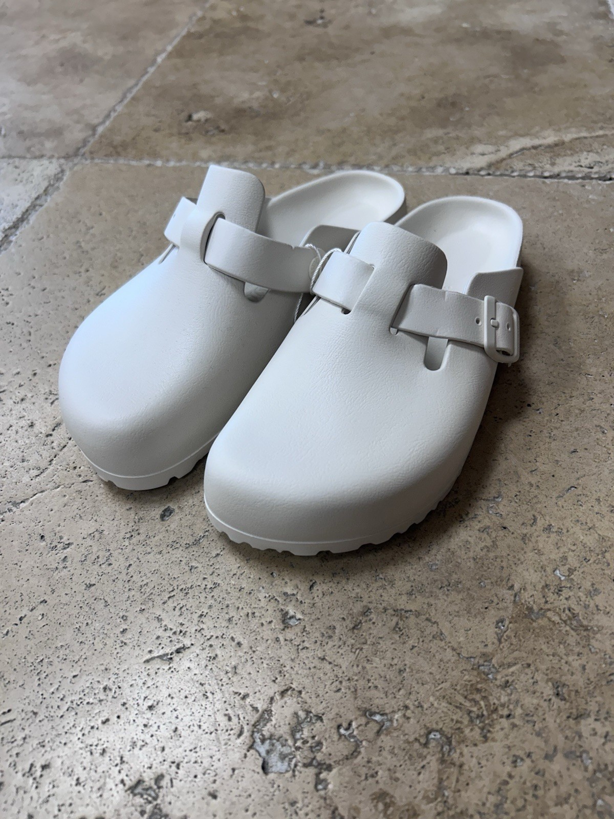 Birkenstock Eva Boston Eggshell Size 38 Women’s 7