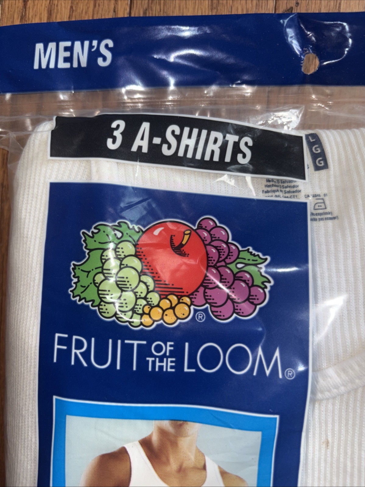 Fruit Of The Loom Men’s Classic White 3 A-Shirt 3-Pack Size L