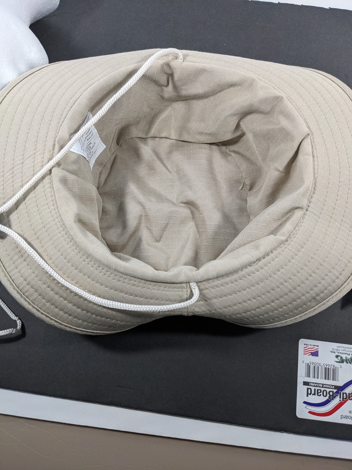 MILITARY C.O.R.P. INC BOONIE HAT JUNGLE TYPEII POLY COTTON BEIGE LARGE