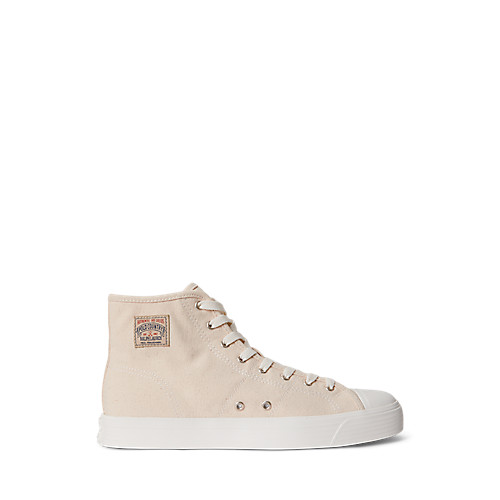 Polo Ralph Lauren Ayers Canvas High-Top Cream 100085416 Men’s Size