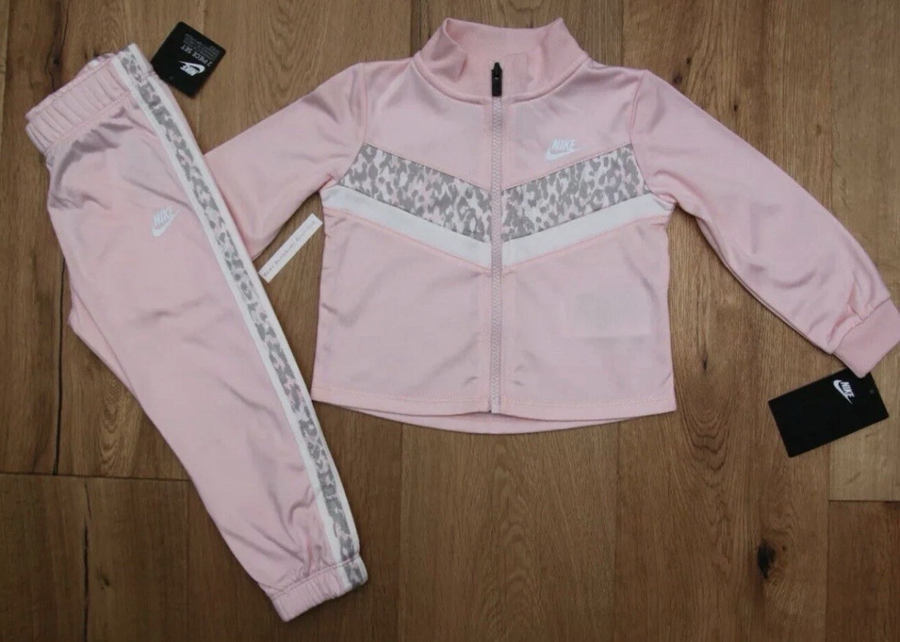 Nike Infant Baby Girl Therma Full Zip Tricot Jacket Pants 2 Piece Set 18 Months