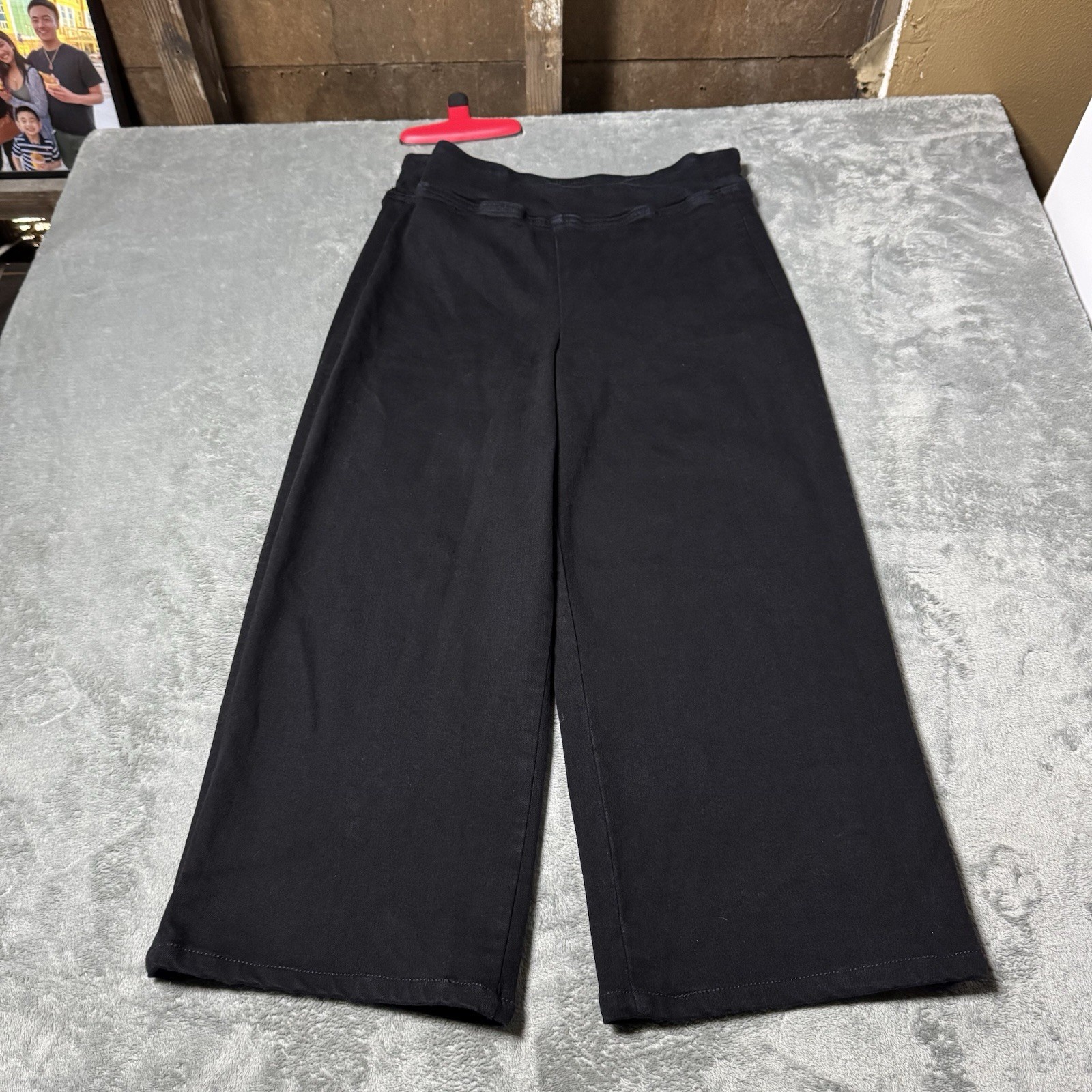 FRAME Denim Wide Leg Crop Stretchy Jeans Size 2 (30×22) Boho City Designer