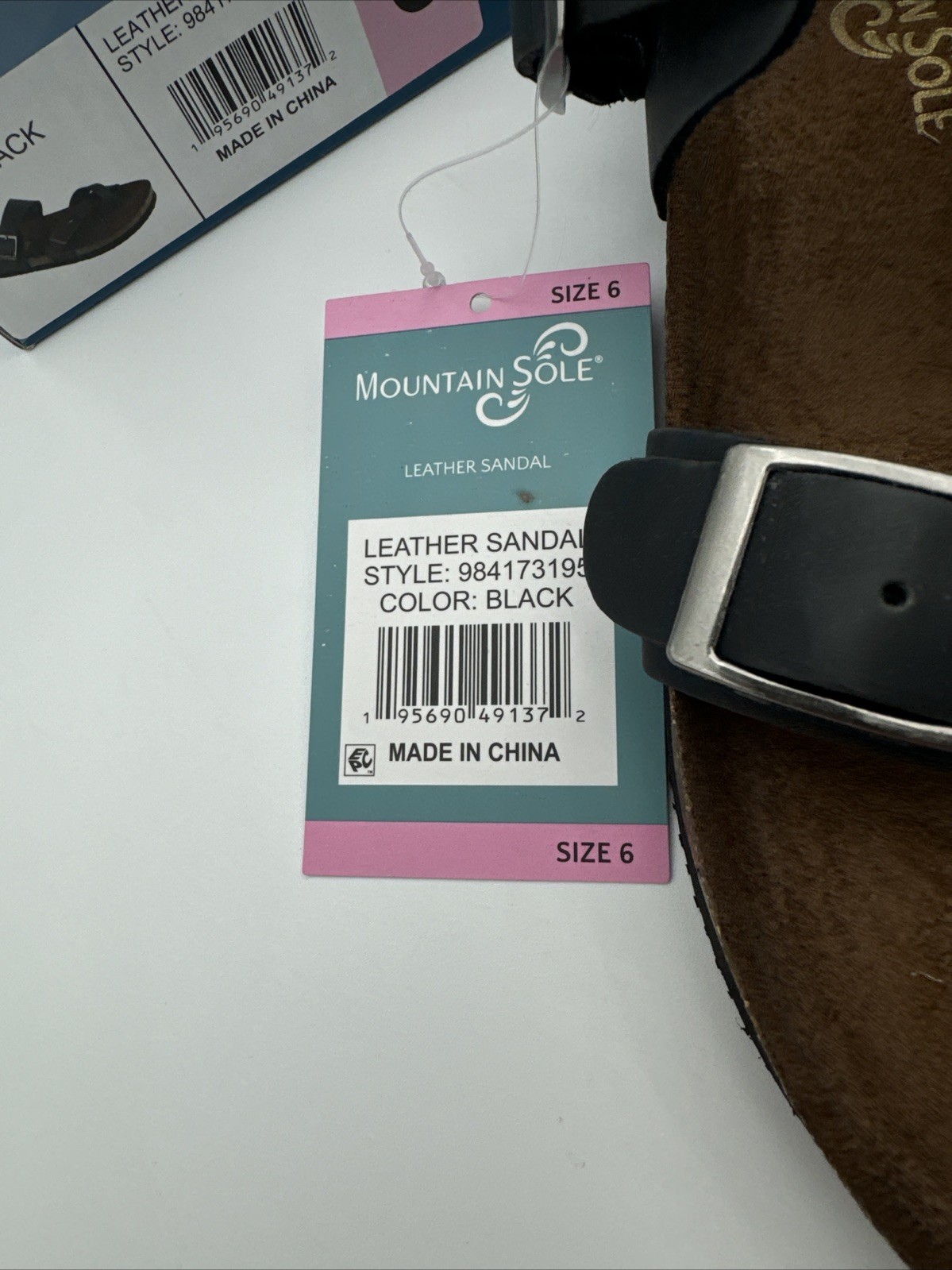 Mountain Sole Black Size 6
