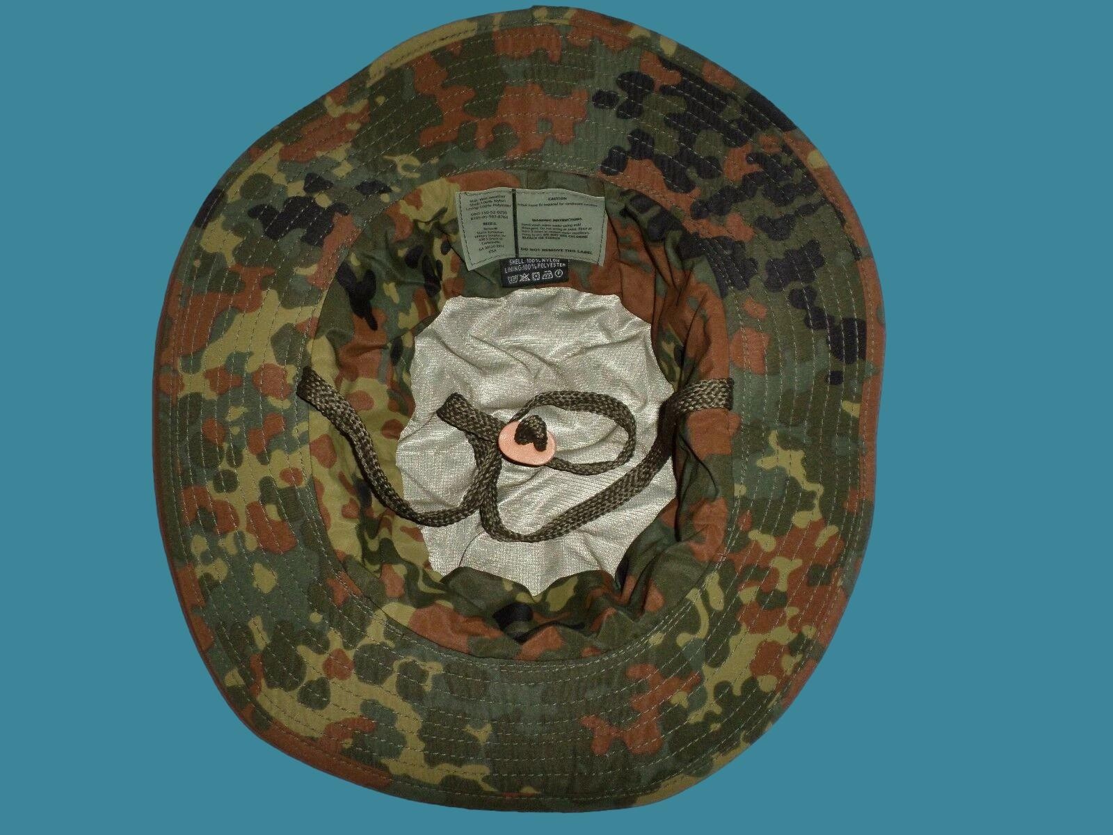 NEW GERMAN FLECKTARN CAMOUFLAGE TRILAM BOONIE HAT SIZE LARGE