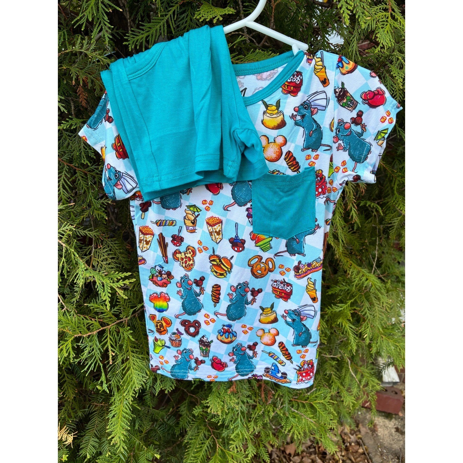 Serial Bamboo Chef’s Snack Adventure Pocket Tee Short Set 6/12M NWT